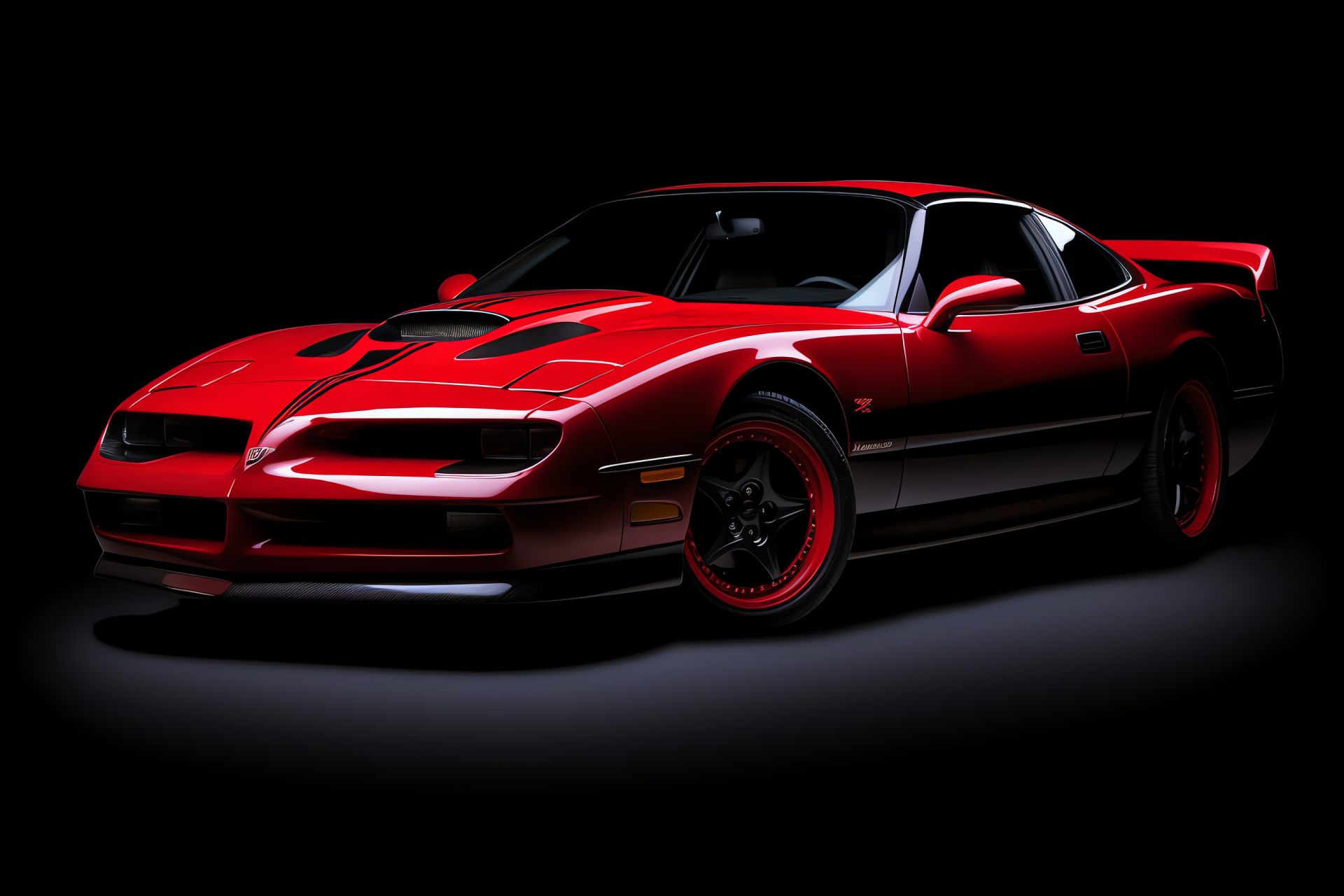 1998 Ws6 Trans Am, black sports car, muscular design, classic power, striking contrast, HD Desktop Image