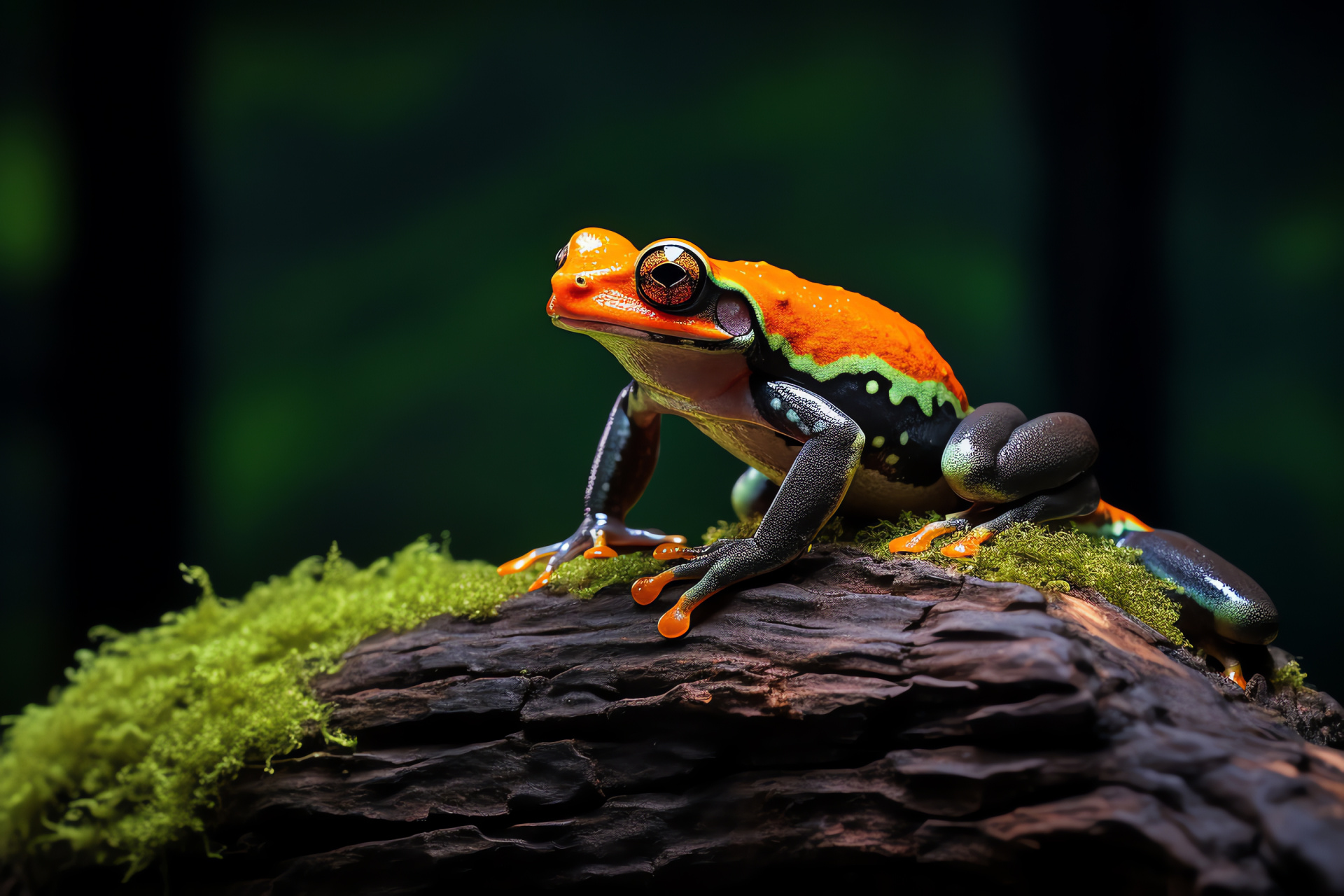 Tree Frog, Amphibian diversity, Forest critters, Log habitat, Wildlife photography, HD Desktop Wallpaper