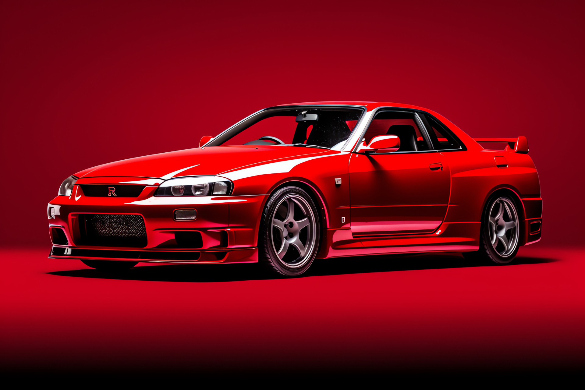Nissan Skyline GTR R33, Performance car, Collector's sports car, Japanese engineering, 1995 automobile, HD Desktop Image