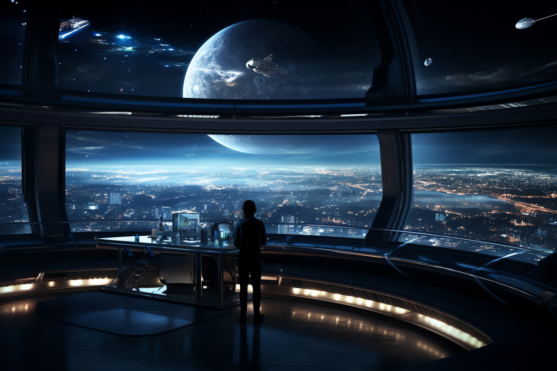 Orbital station, Zero-gravity lifestyle, Cosmic habitat, Crew snapshots, Galactic outpost, HD Desktop Wallpaper