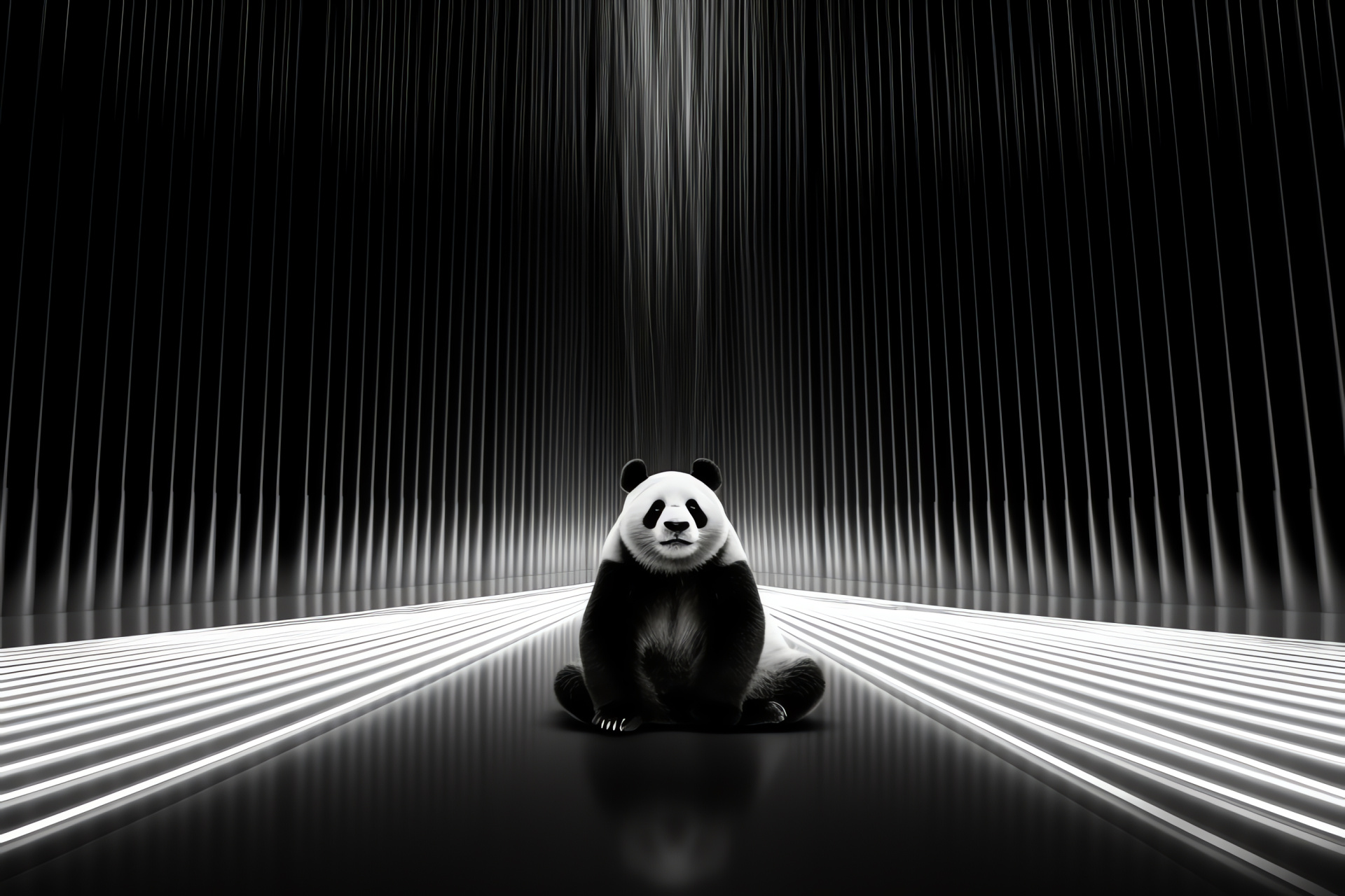 Panda bear, Chinese animal, Bamboo eater, Endangered species, Giant panda, HD Desktop Wallpaper