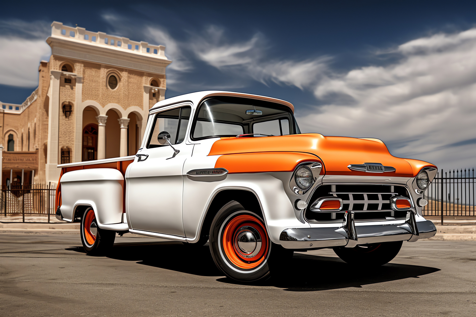 Vintage Chevrolet Cheyenne, Truck collector classic, American pickup heritage, Restoration showcase, Vehicle nostalgia, HD Desktop Image