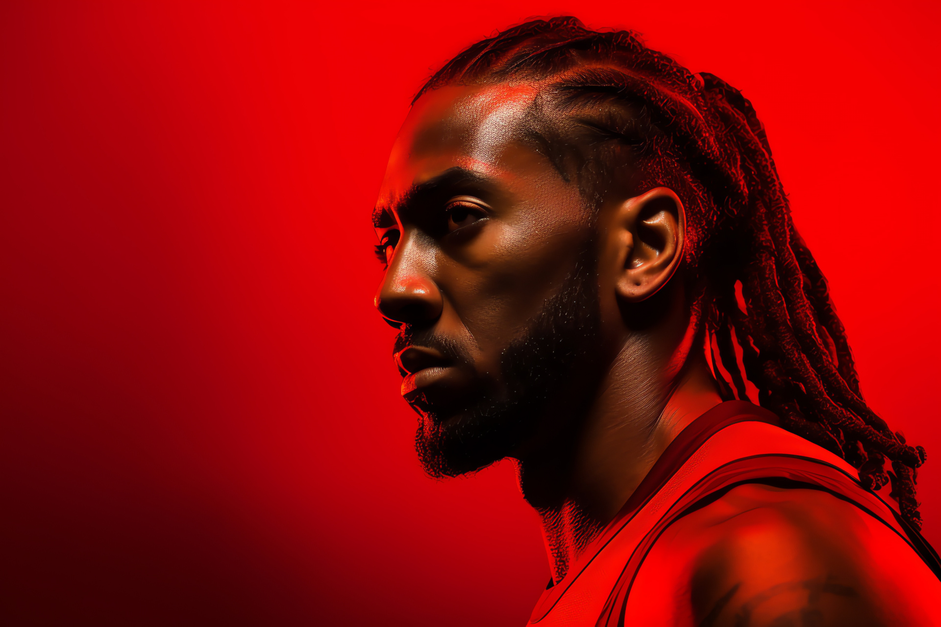 NBA Live Kawhi, Clippers strategist, On-court capture, Basketball pro avatar, Virtual sportsmanship, HD Desktop Image