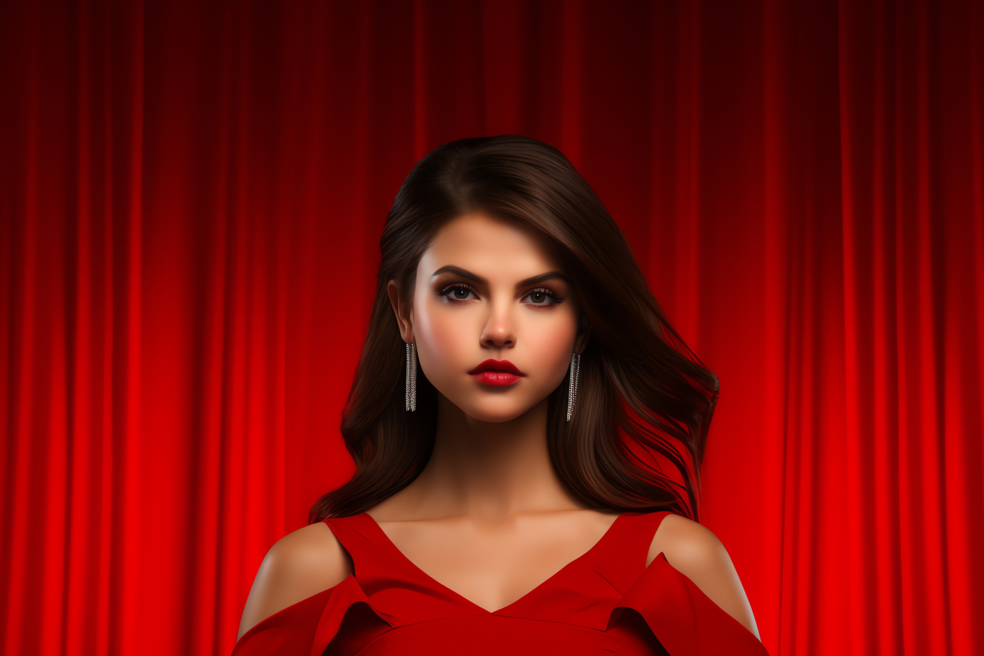 Selena Gomez, Strong public image, Pop culture figure, Musical career, Vibrant appearance, HD Desktop Wallpaper