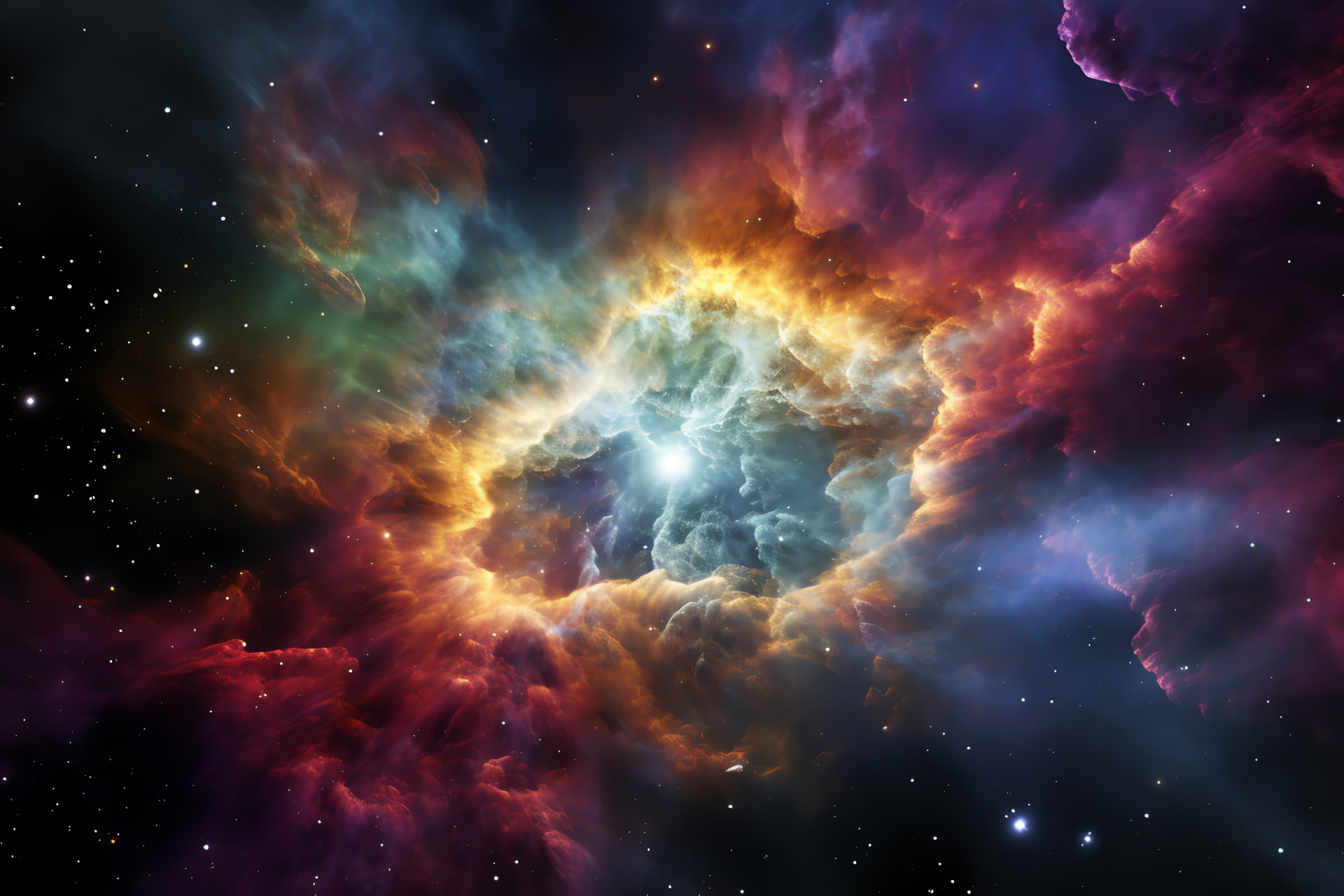 Celestial grandeur, Supernova view, Cosmic splendor, Astronomical event, Galactic vibrancy, HD Desktop Wallpaper