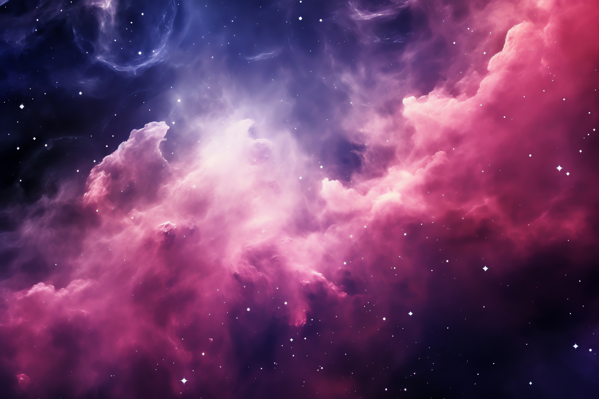 Pink star cluster, Galactic full view, Celestial drama, Universe starscape, Space wonders, HD Desktop Wallpaper