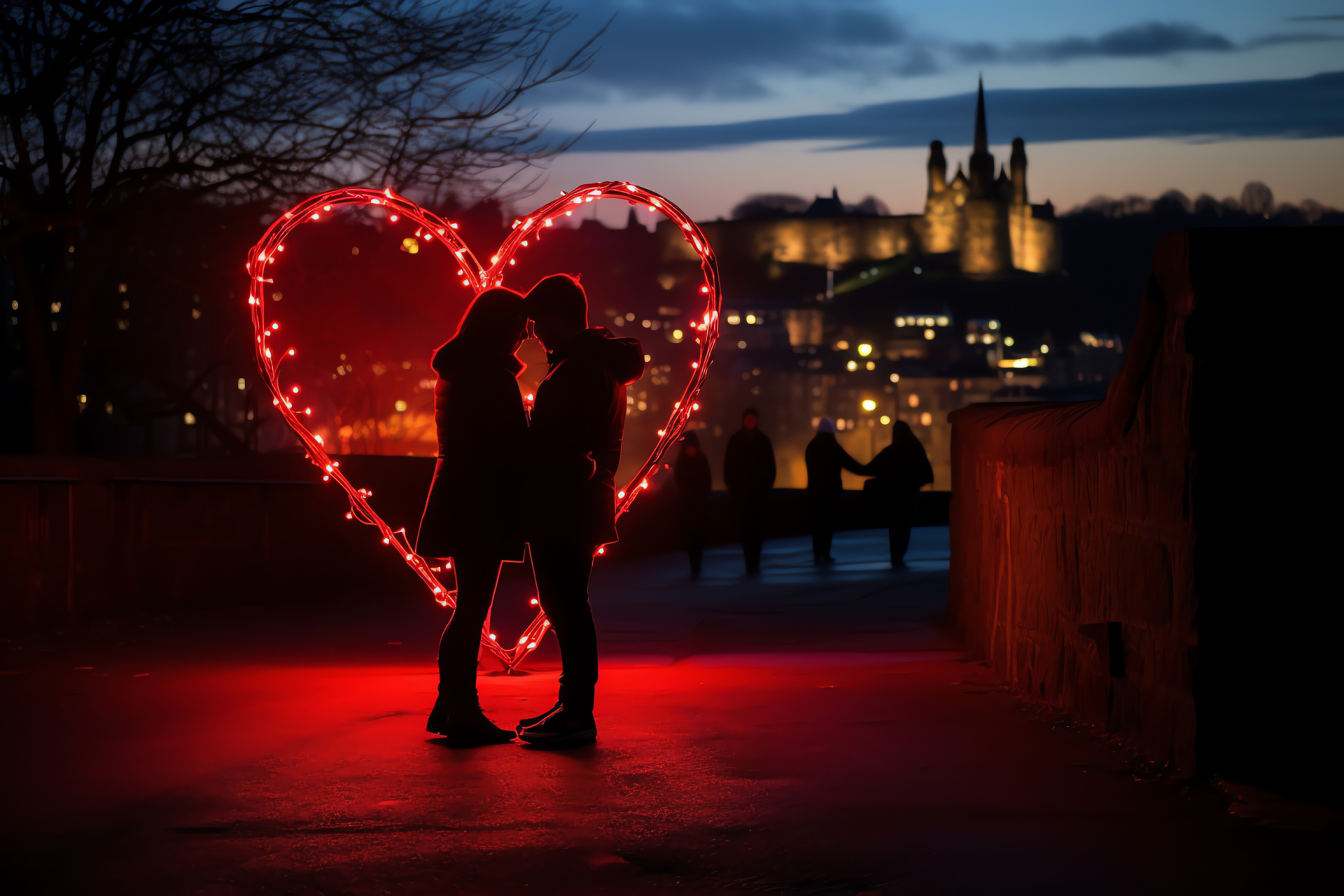 Romantic getaway, Caledonian fortress, Historical grounds, Scottish stronghold, Amorous journey, HD Desktop Image