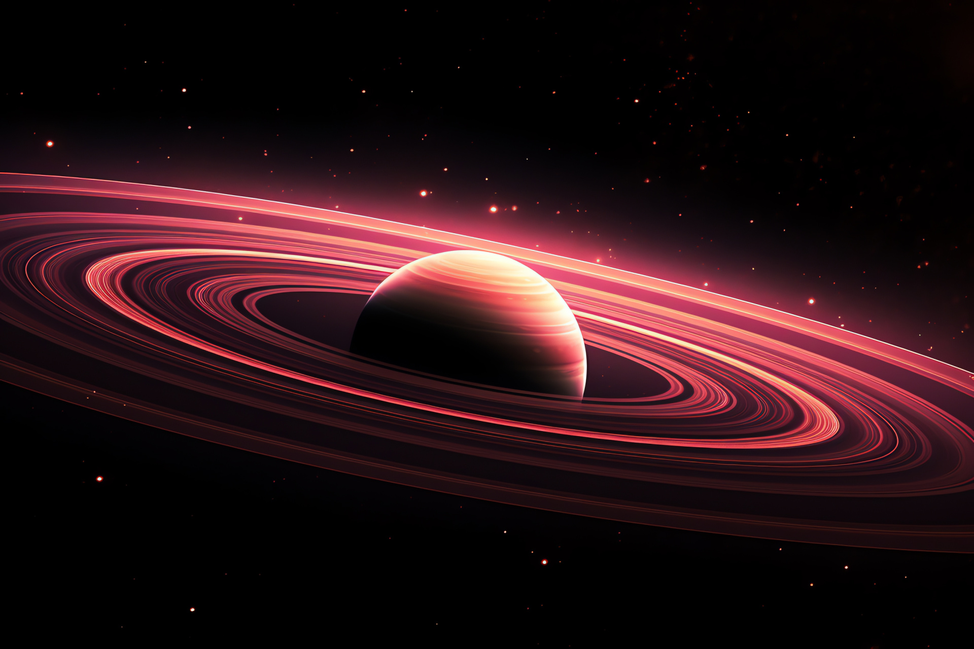 Saturn, Ringed planet, Celestial beauty, Outer space wonder, Solar system giant, HD Desktop Image