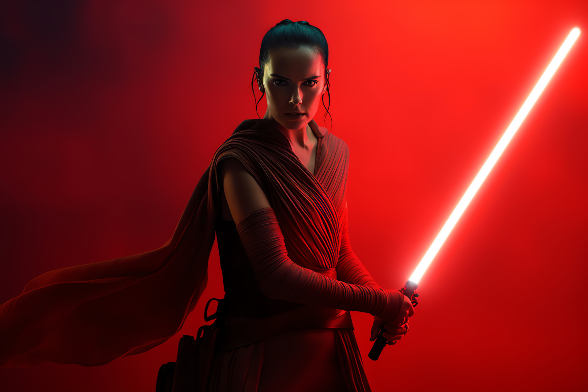 Rey, Skywalker saga, Rebel fighter, Sci-fi heroine, Star Wars franchise, HD Desktop Wallpaper
