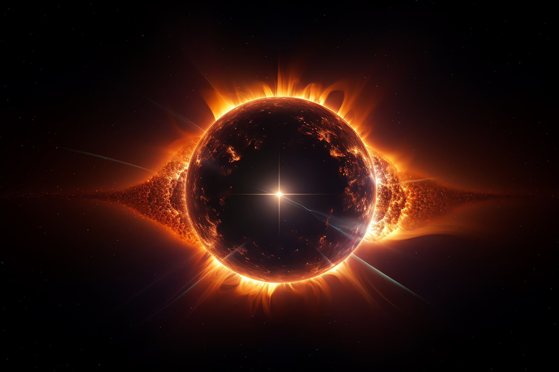 Eclipse instance, Celestial geometry, Sky phenomena, Universal splendor, Eclipse rarity, HD Desktop Wallpaper