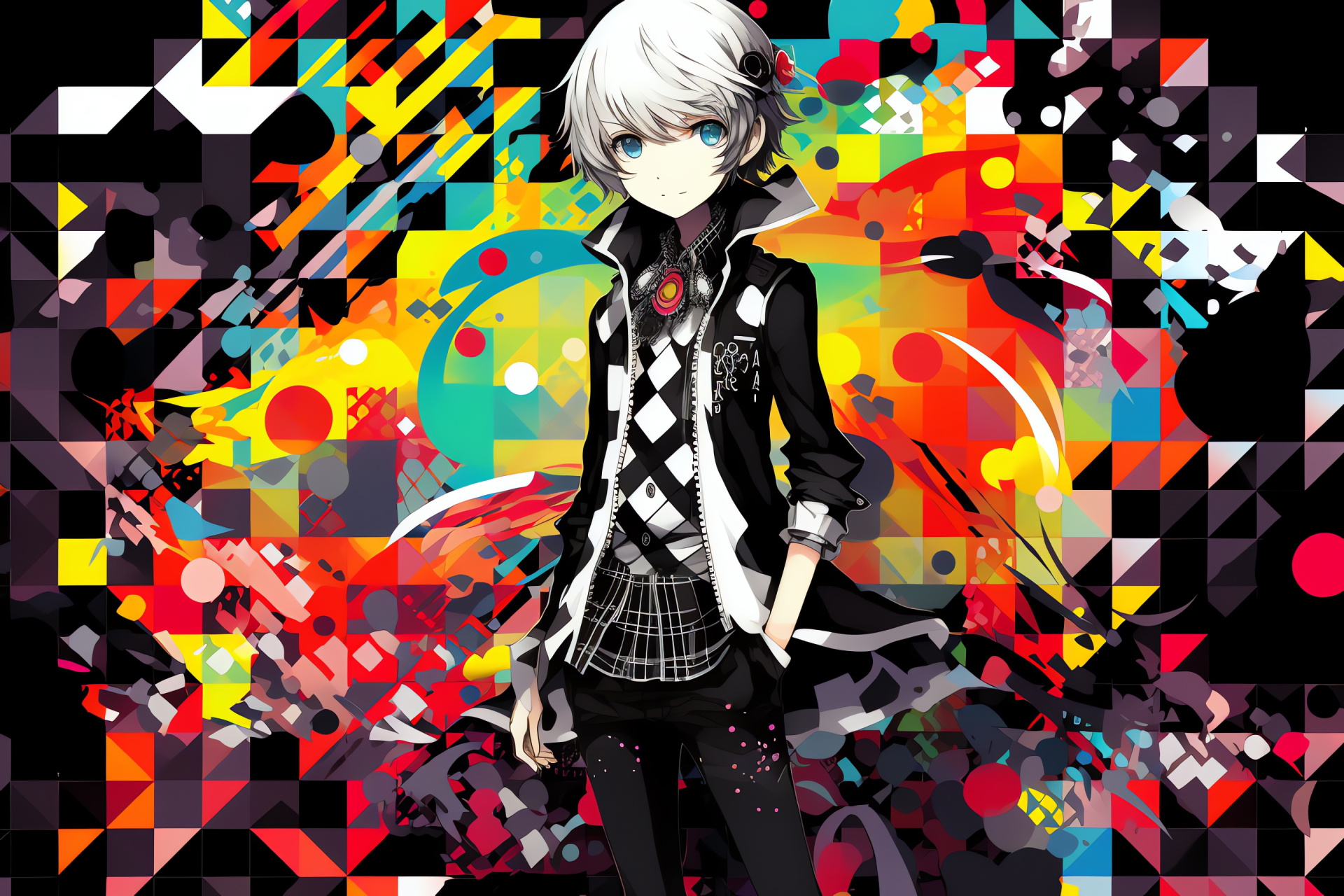 Persona Q, Mitsuru's acumen, Akihiko's might, Anime-influenced graphics, Intense character study, HD Desktop Wallpaper