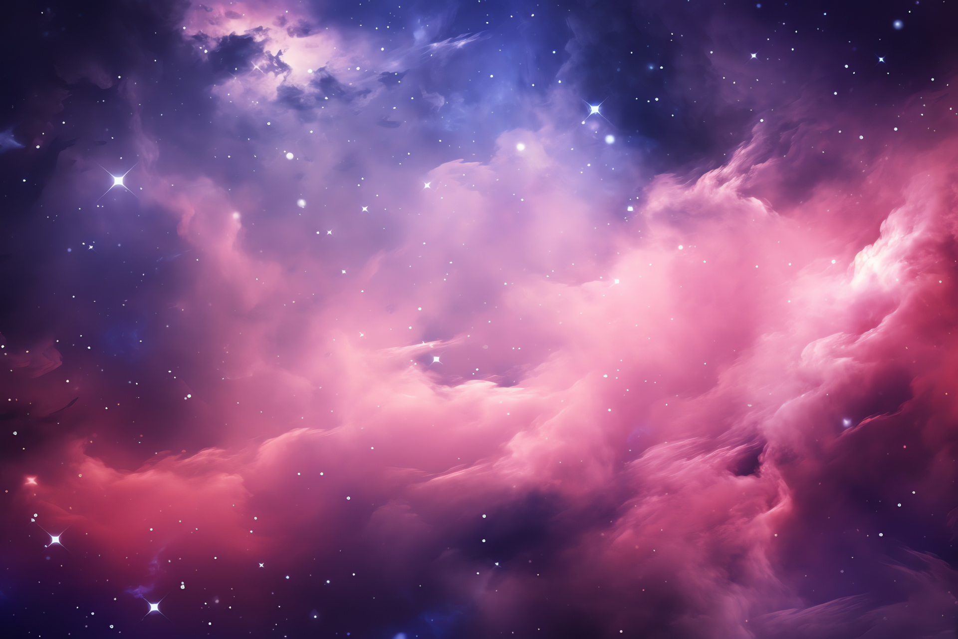 Galaxy in soft pinks, Celestial fascination, Stargazer's paradise, Cosmic vista, Nebular wonders, HD Desktop Image