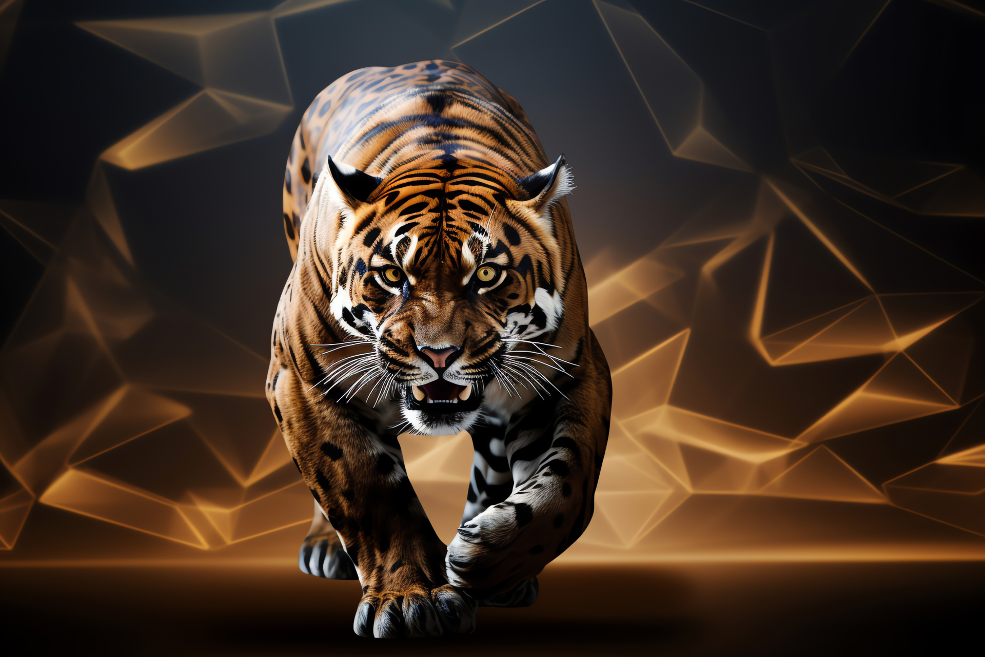 Saber Tooth Tiger, Ice Age hunter, Extinct predator, Smilodon display, Historical fauna, HD Desktop Image