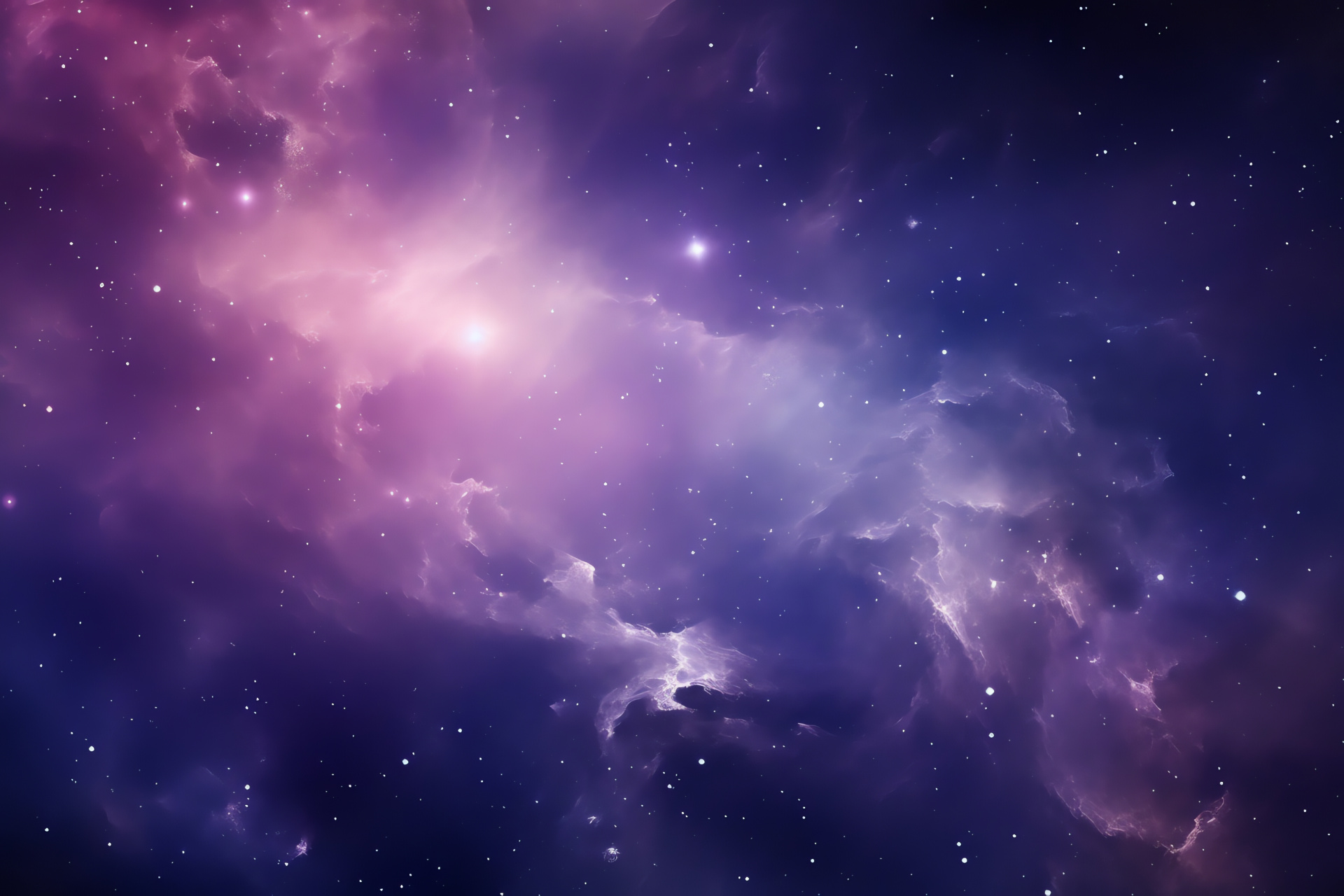 Purple Galaxy, Space allure, Galactic beauty, Star clusters, Nebula canvas, HD Desktop Wallpaper