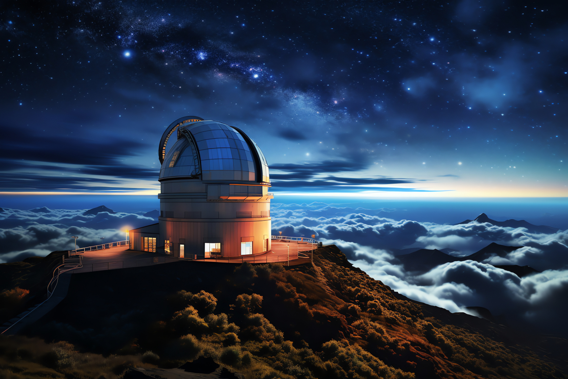 TMT Observatory, Star research facility, Mauna Kea, Spectroscopic instruments, Astronomical data, HD Desktop Image