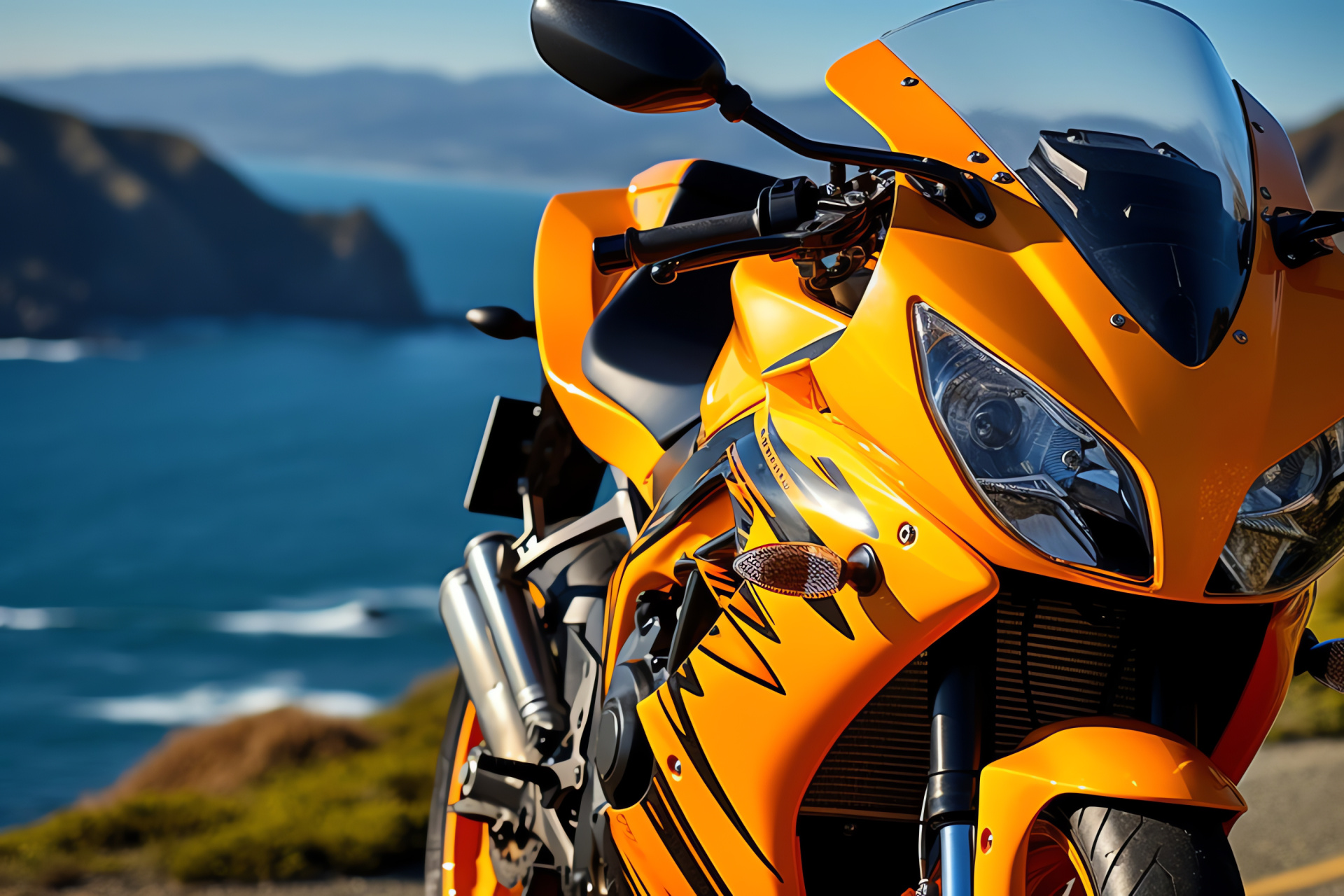 Motorcycle rider's dream, Suzuki GSXR 750, California scenic routes, Precision craftsmanship, Coastal motorcycle touring, HD Desktop Image