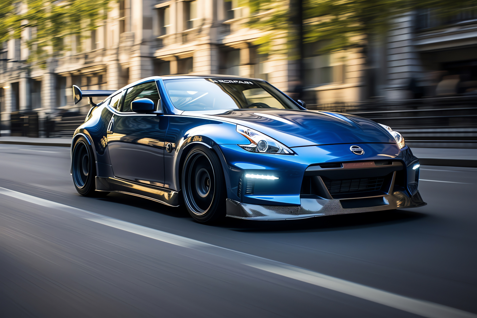 Nissan 370Z Nismo, English capital, Public roads, Stealth appearance, Modern styling, HD Desktop Image