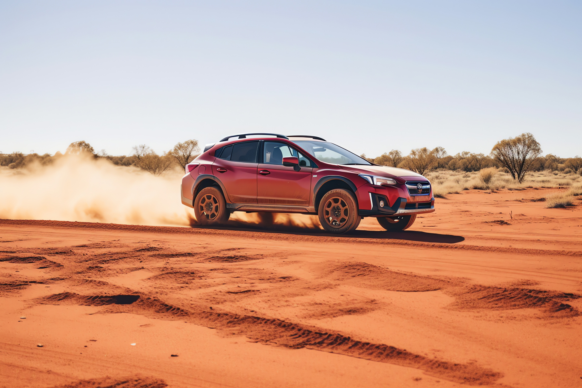 XV Crosstrek, Australian adventure, off-road capability, desert drive experience, rugged terrain navigation, HD Desktop Image