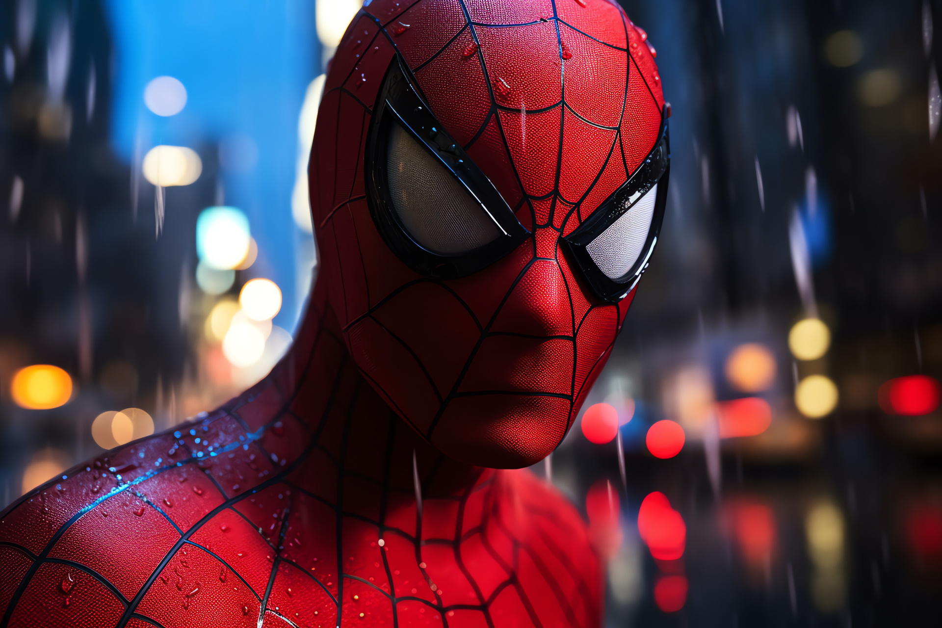 Peter Parker, Spider-Man, superhero dynamics, Marvel Cinematic Universe, New York skyline, HD Desktop Image