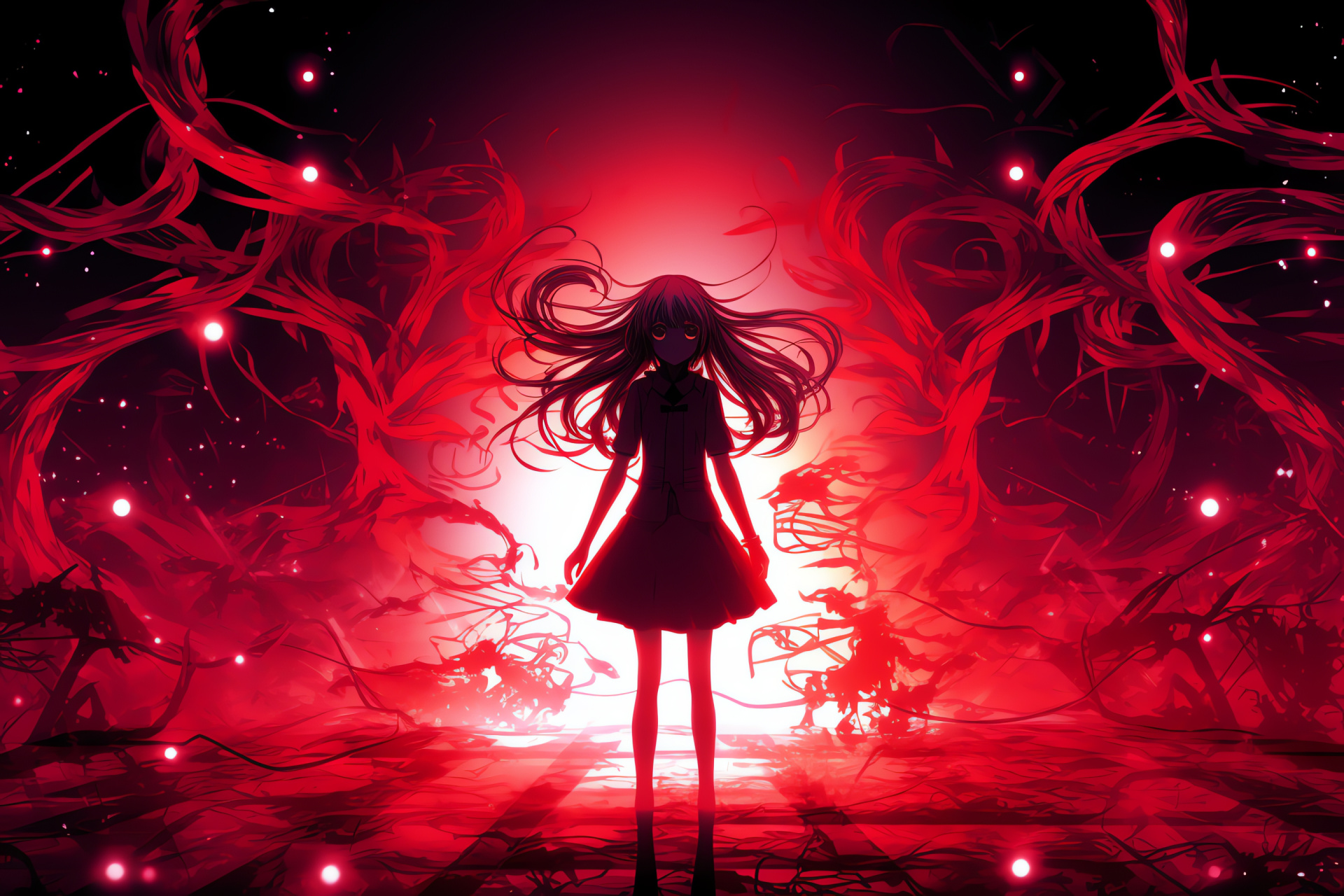 Reisen Udongein Inaba, Lunar character, Iridescence eyes, Esoteric artefact, Touhou series, HD Desktop Image
