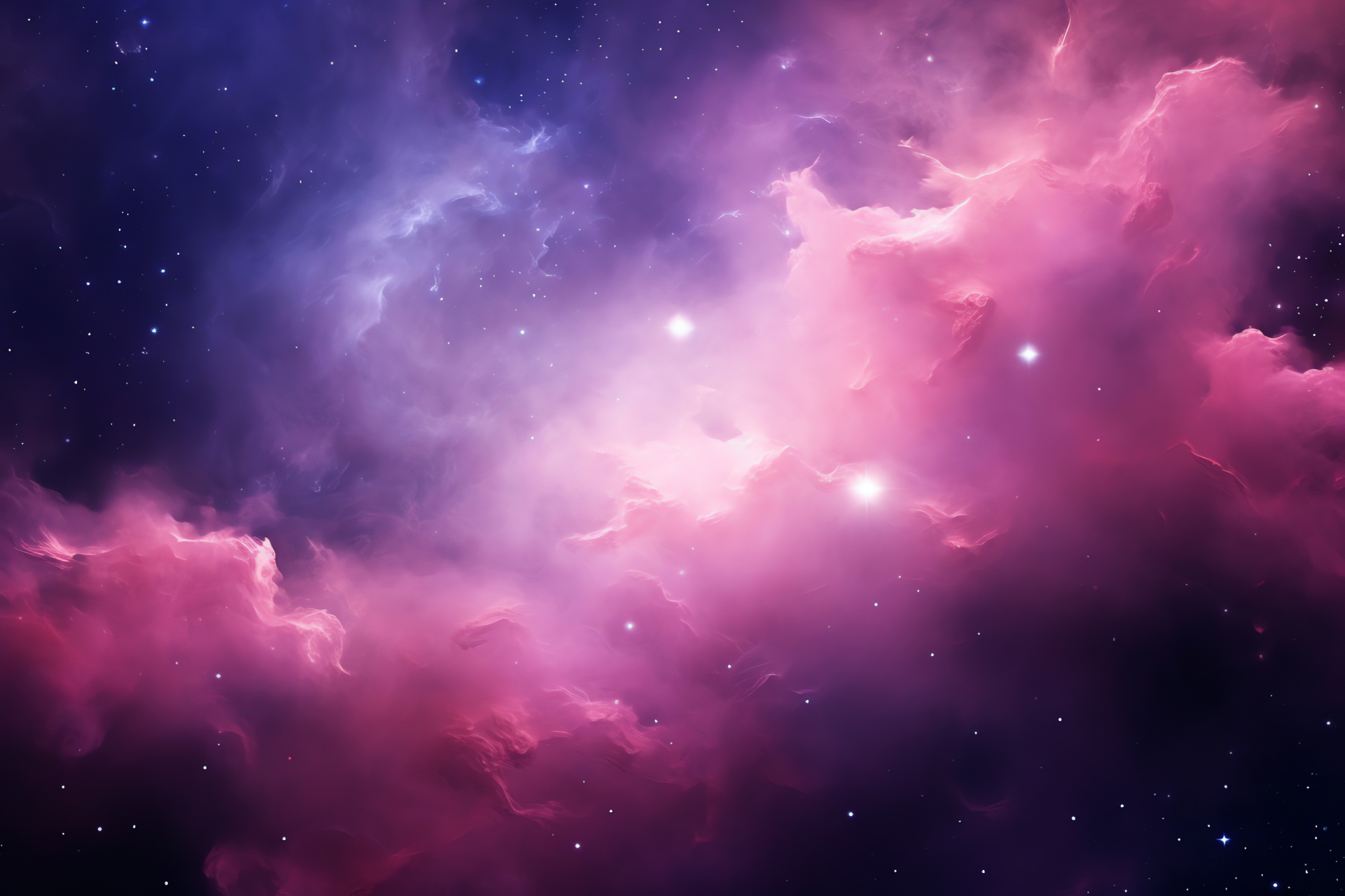 Pink Galaxy, Enchanting cosmos, Celestial body, Galactic phenomenon, Space scenery, HD Desktop Wallpaper