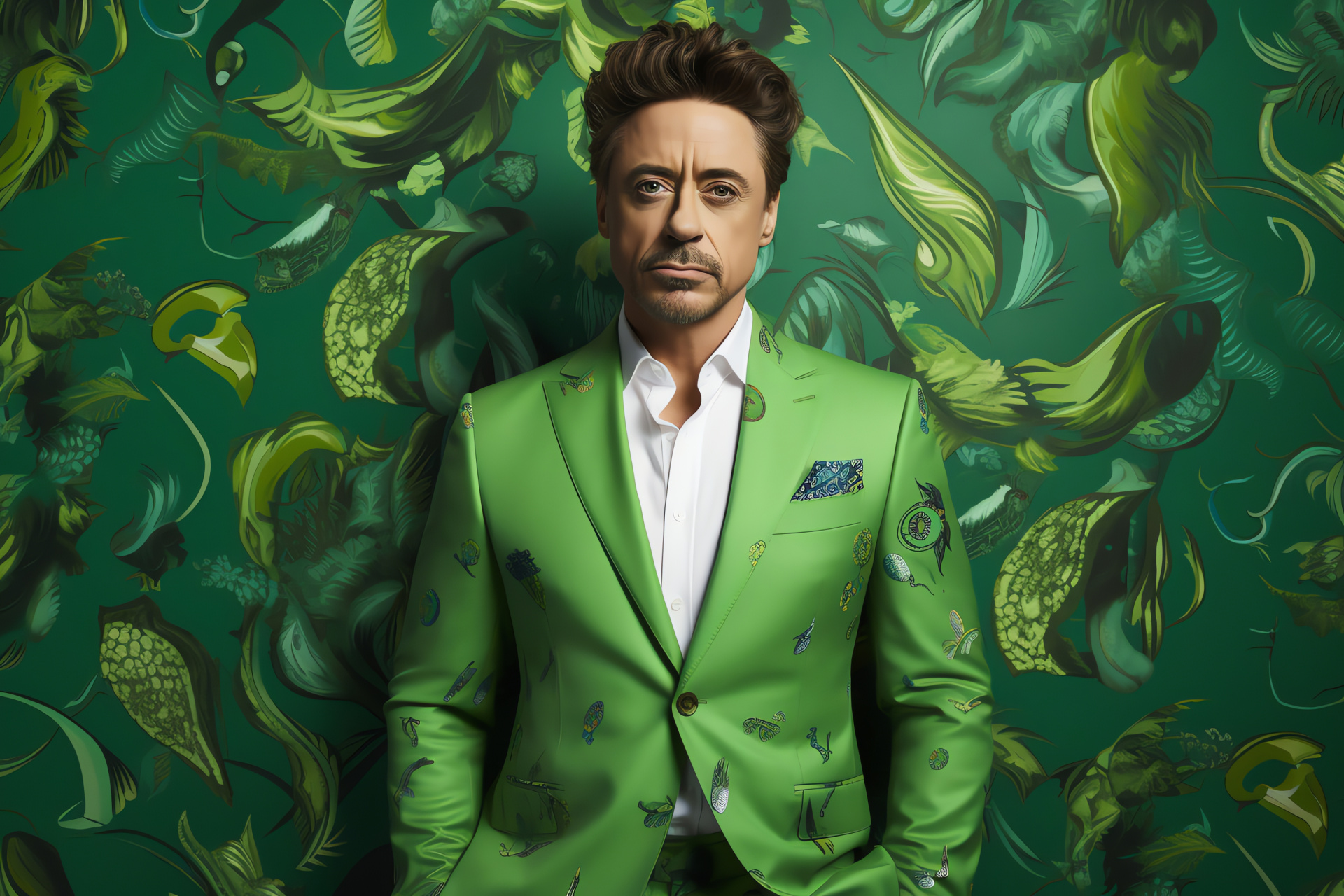 Robert Downey Jr, charismatic persona, Iron Man, relaxed fashion, leisure time, HD Desktop Wallpaper