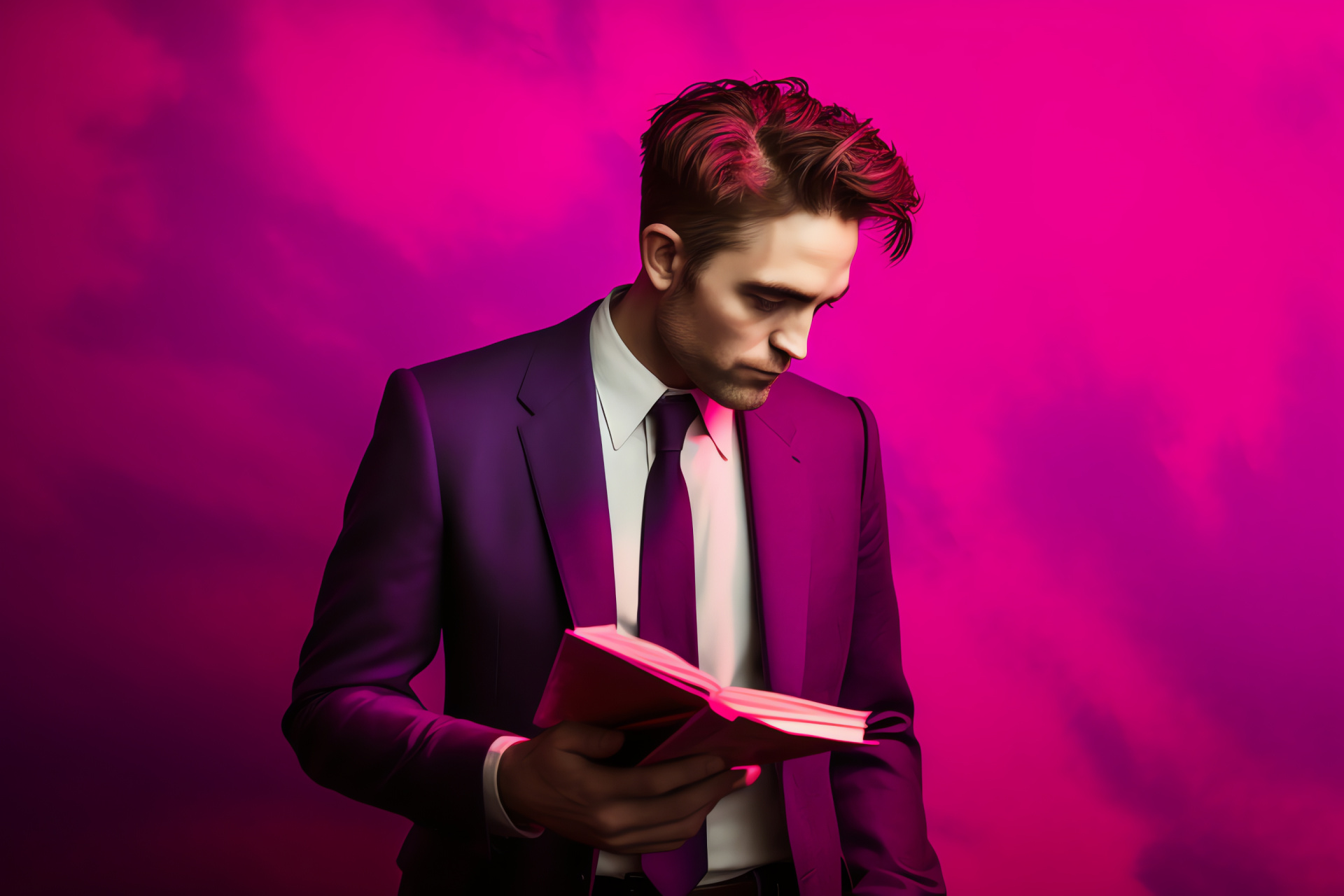 Robert Pattinson, sophistication, formal attire, classic literature, Hollywood elegance, HD Desktop Image