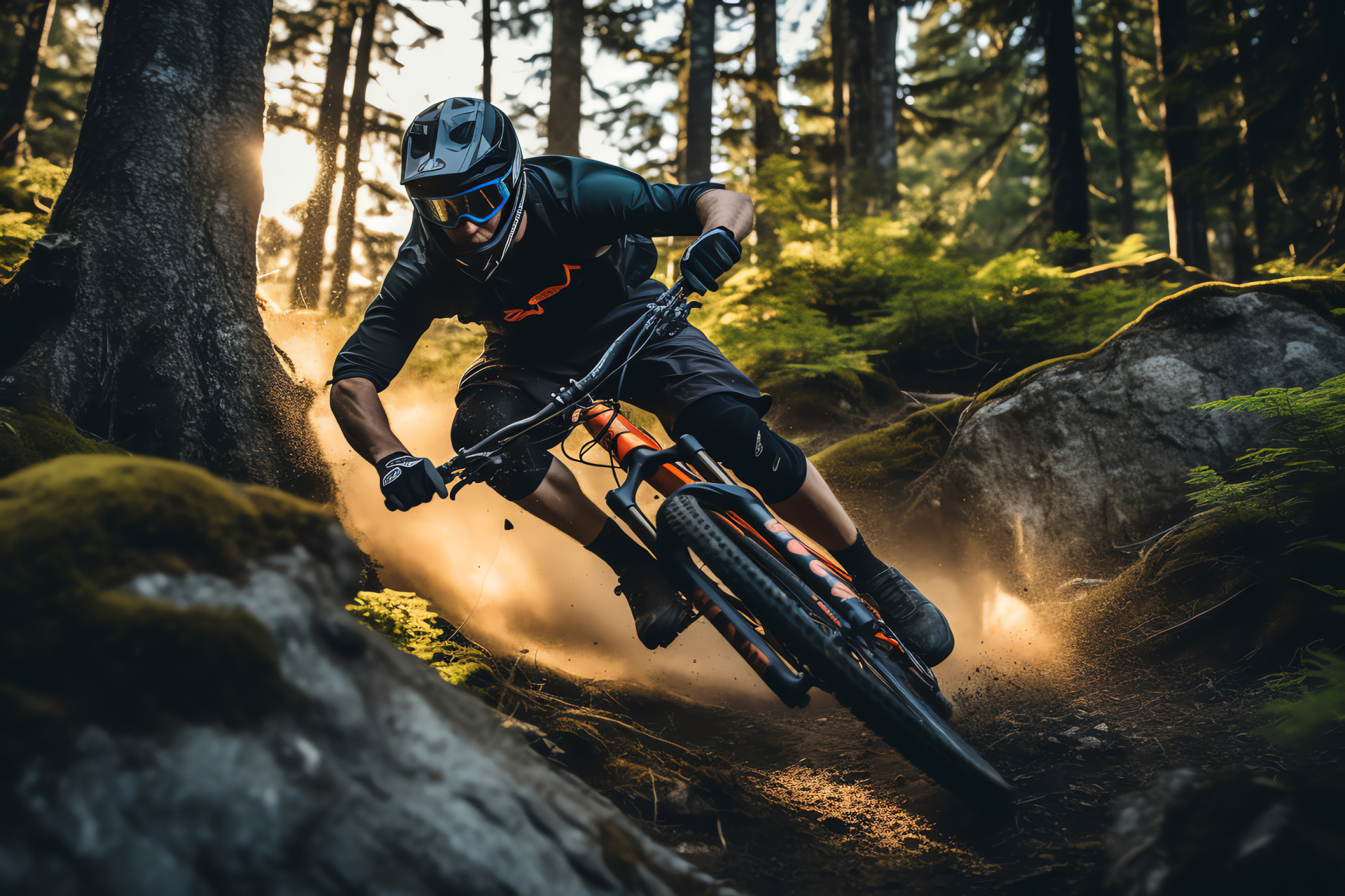 Mountain biking, Extreme Whistler trails, Bold terrain navigation, Expert bike mastery, Freeride journey, HD Desktop Image