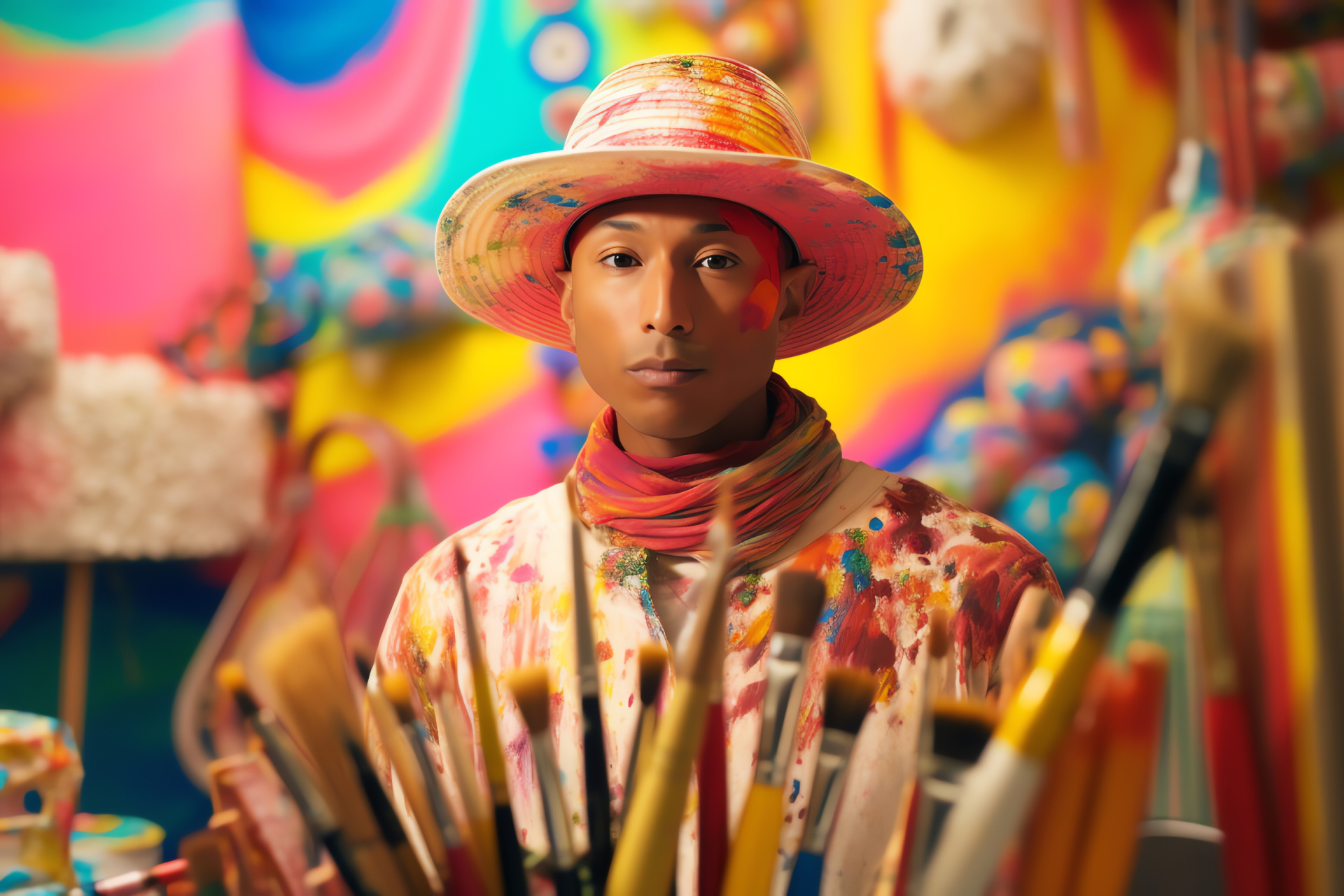 Pharrell, Music industry, Award-winning performance, Artistry, Creative process, HD Desktop Wallpaper