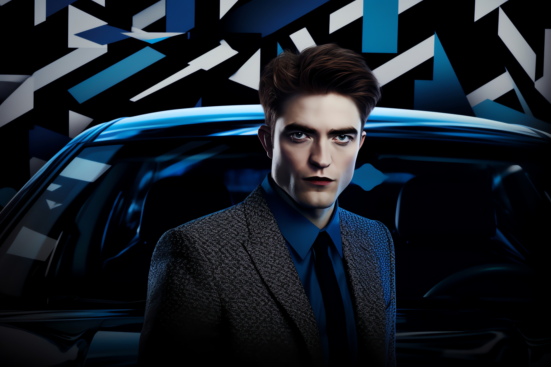 Robert Pattinson, Fantasy character, Twilight saga, Vampiric role, Self-assured expression, HD Desktop Wallpaper
