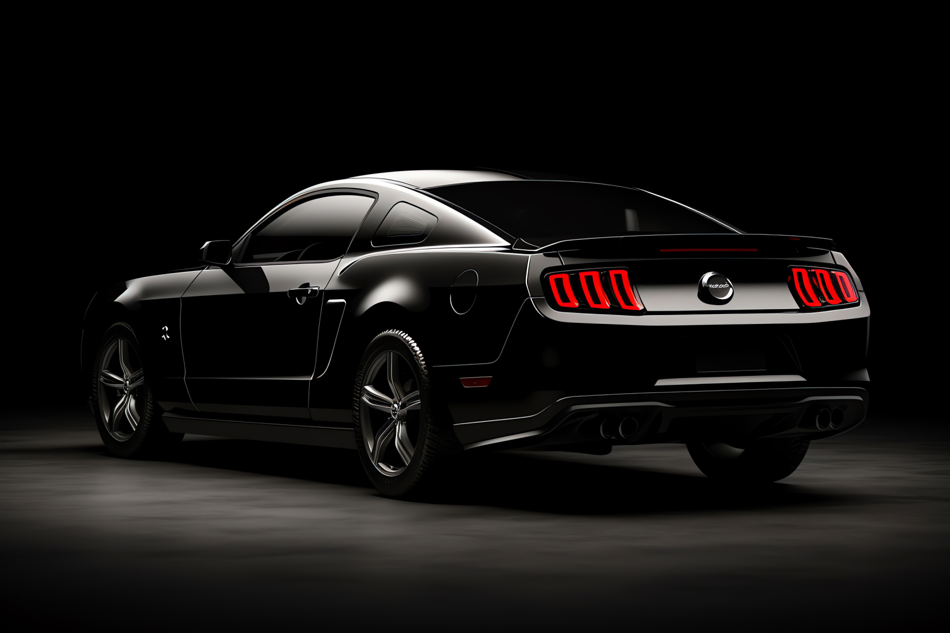 Ford Mustang, Stealth aesthetic, Enigmatic form, Contemporary styling, Unveiled sophistication, HD Desktop Image