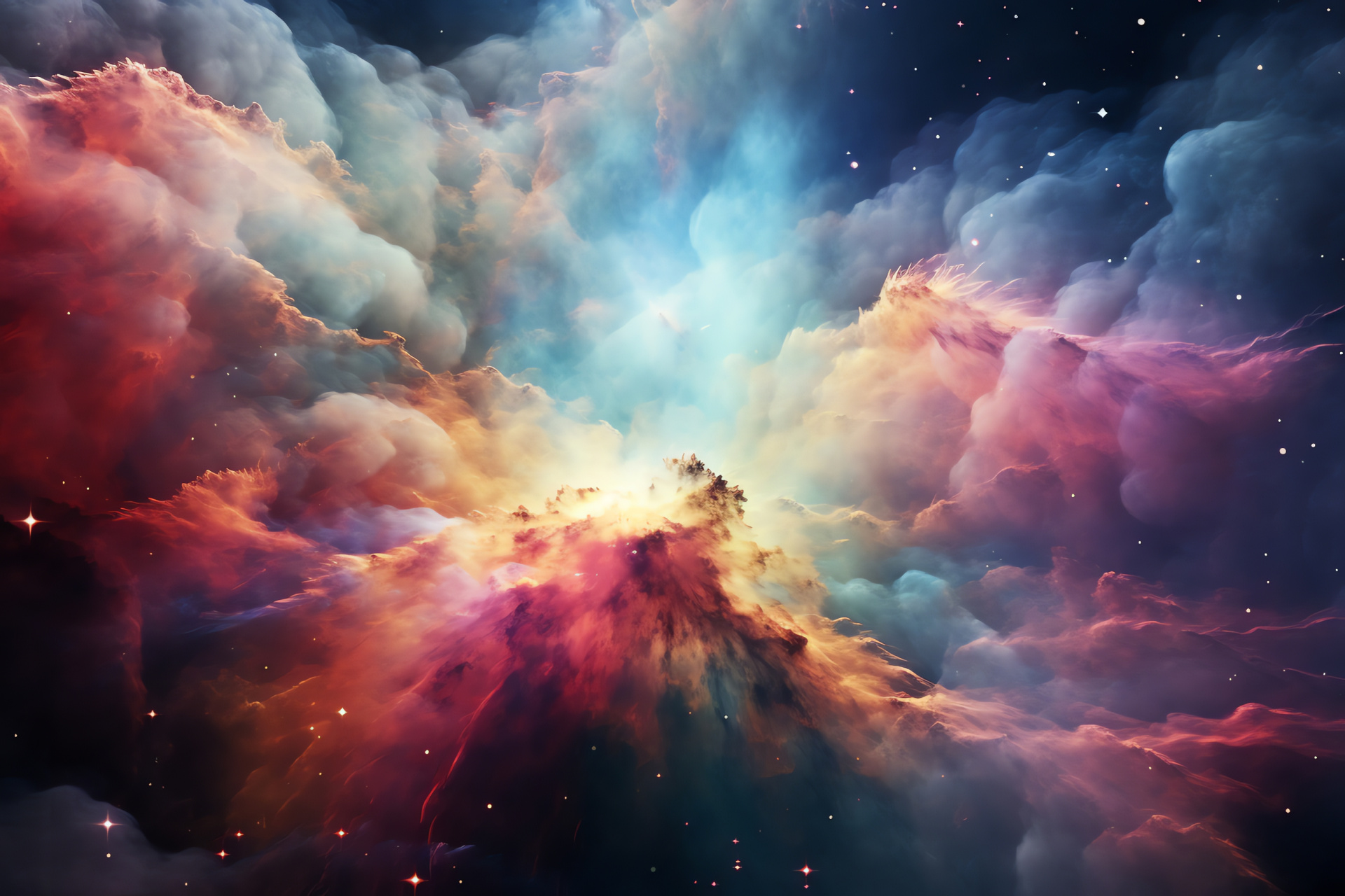 Cosmic clouds, Stellar dust, Interstellar beauty, Gas expansion, Astral collection, HD Desktop Wallpaper