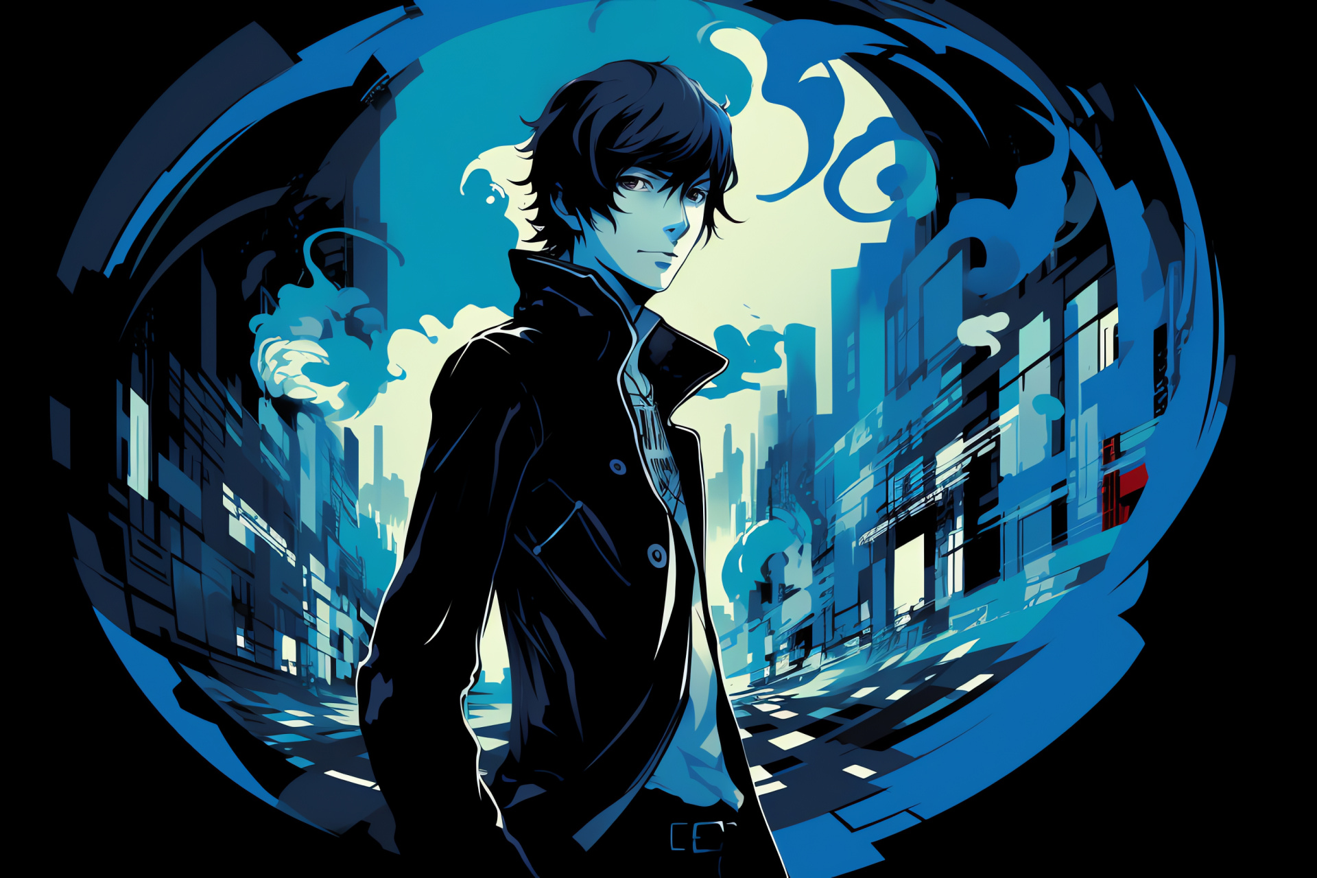Persona 3 exploration, Tartarus access, Role-playing gamer, Protagonist narrative, Dark halls, HD Desktop Wallpaper