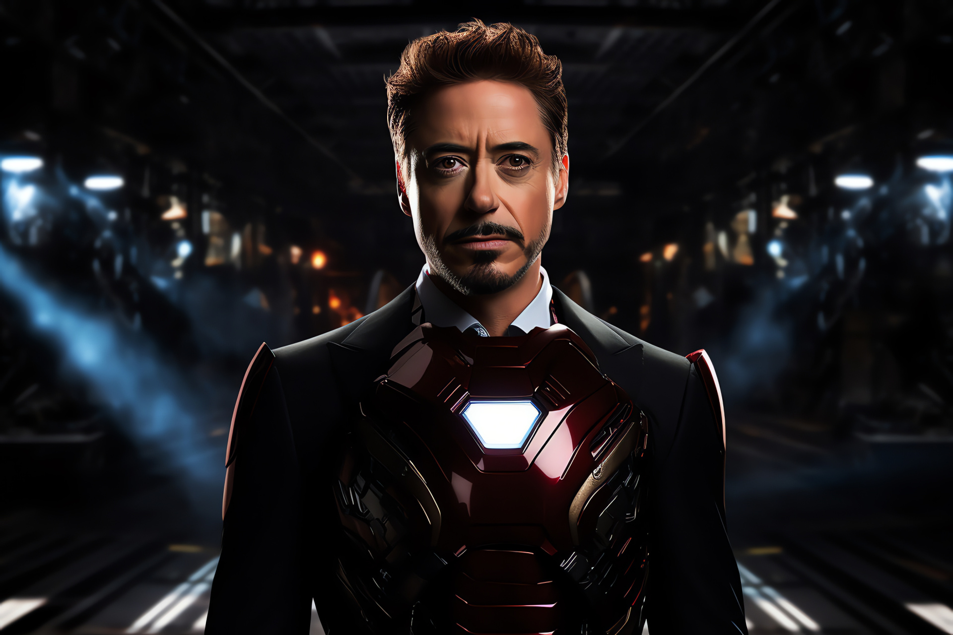 Facetious Tony Stark, Ingenious inventor, Signature armor, Captivating character, Superhuman persona, HD Desktop Image