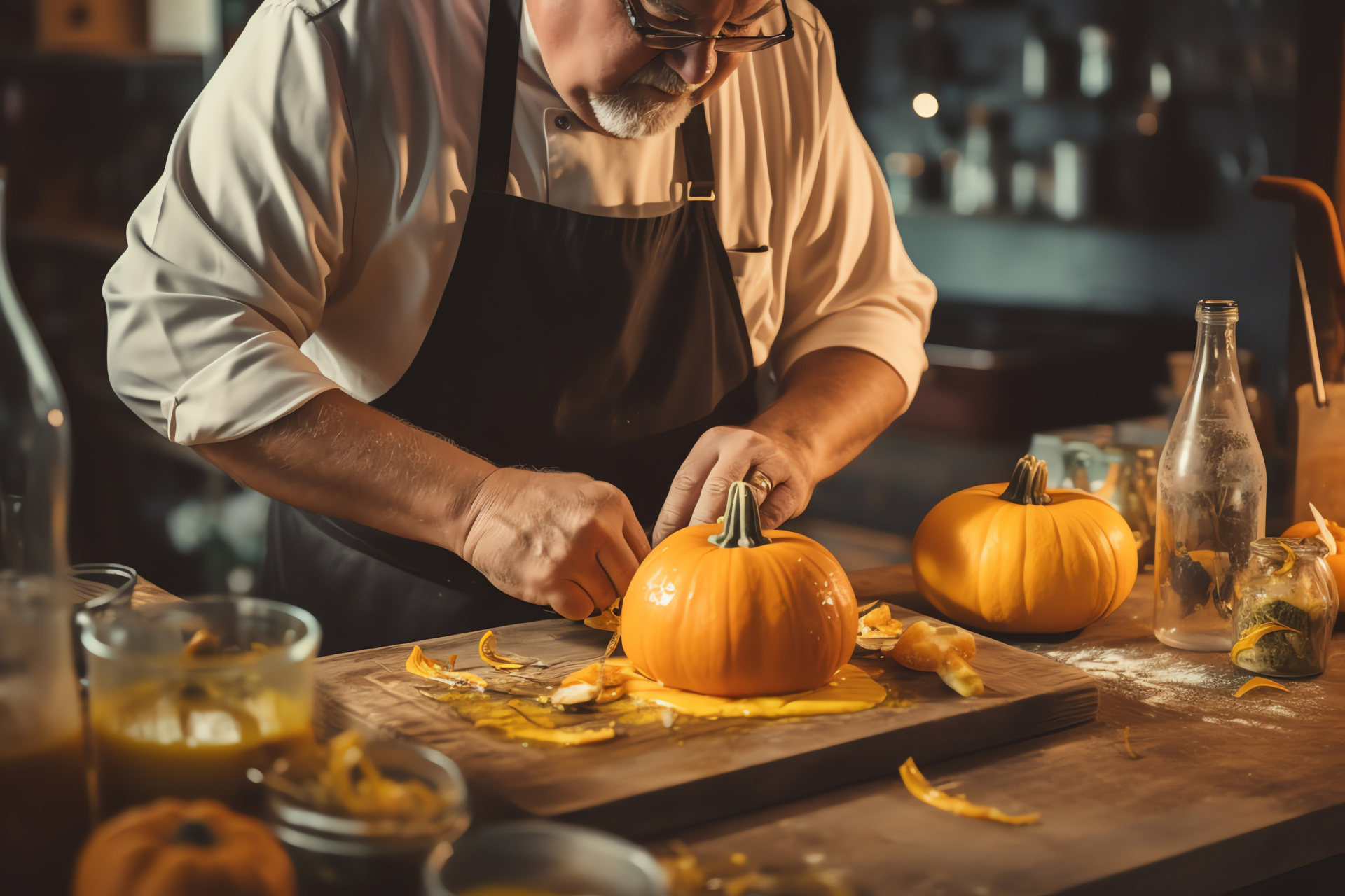 Gastronomy with gourds, Culinary skill, Pie ingredient, Squash delicacy, Artisanal craft, HD Desktop Wallpaper