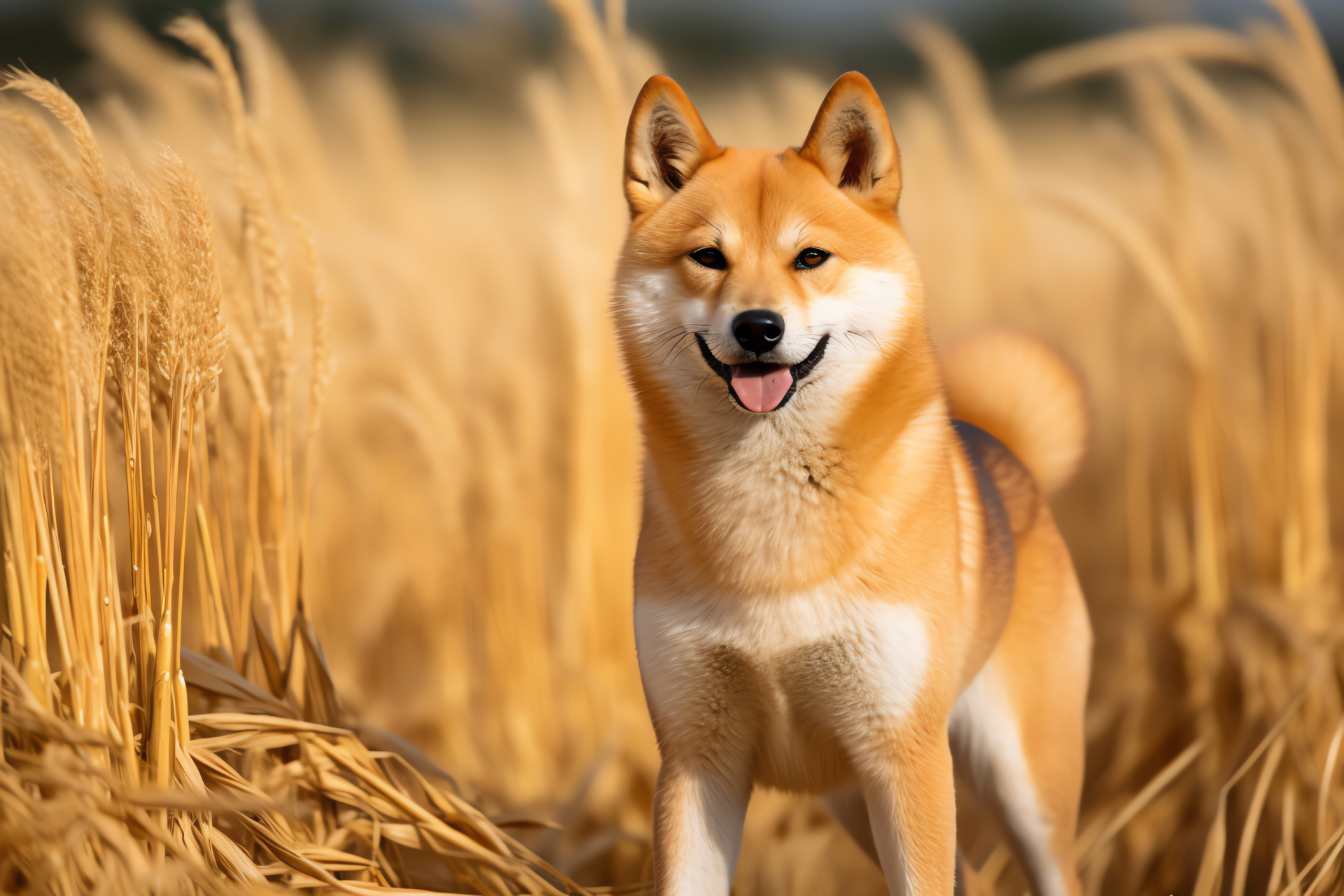 Shiba Inu breed, Canine companion, Japanese dog breed, Pet portrait, Animal demeanor, HD Desktop Image