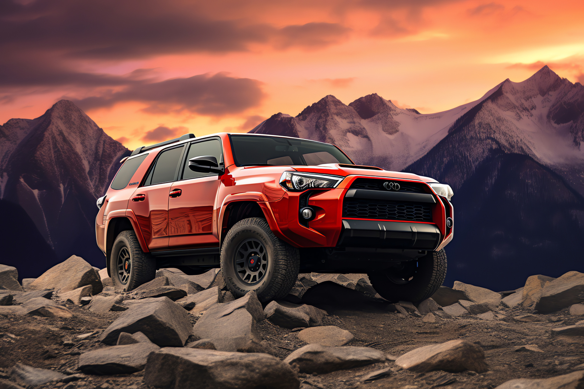 Toyota 4Runner TRD, Off-road SUV, Trail-ready vehicle, Automotive power, Adventure driving, HD Desktop Wallpaper