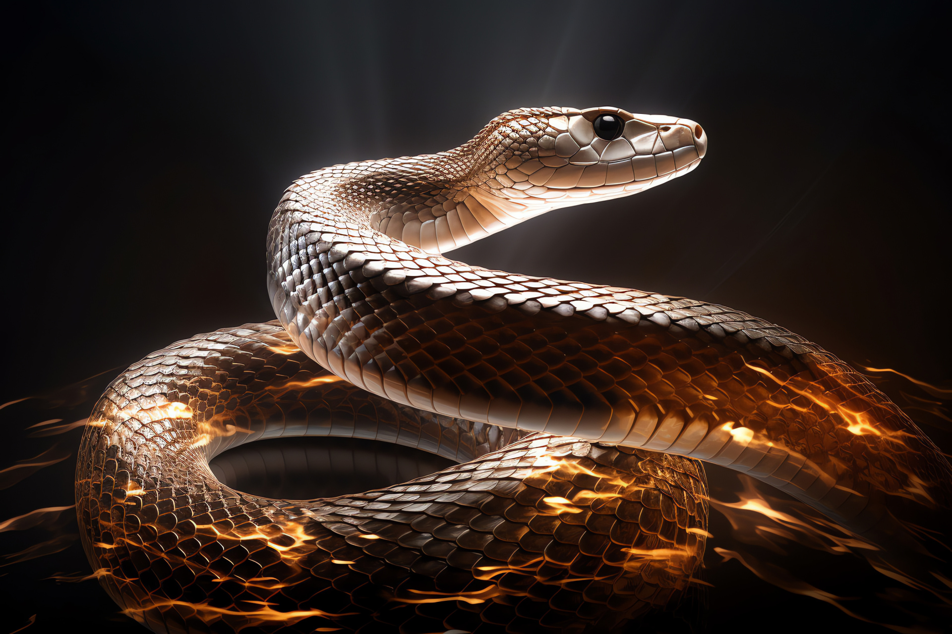 Rattlesnake, venomous reptile, desert fauna, serpents, survival instinct, HD Desktop Wallpaper