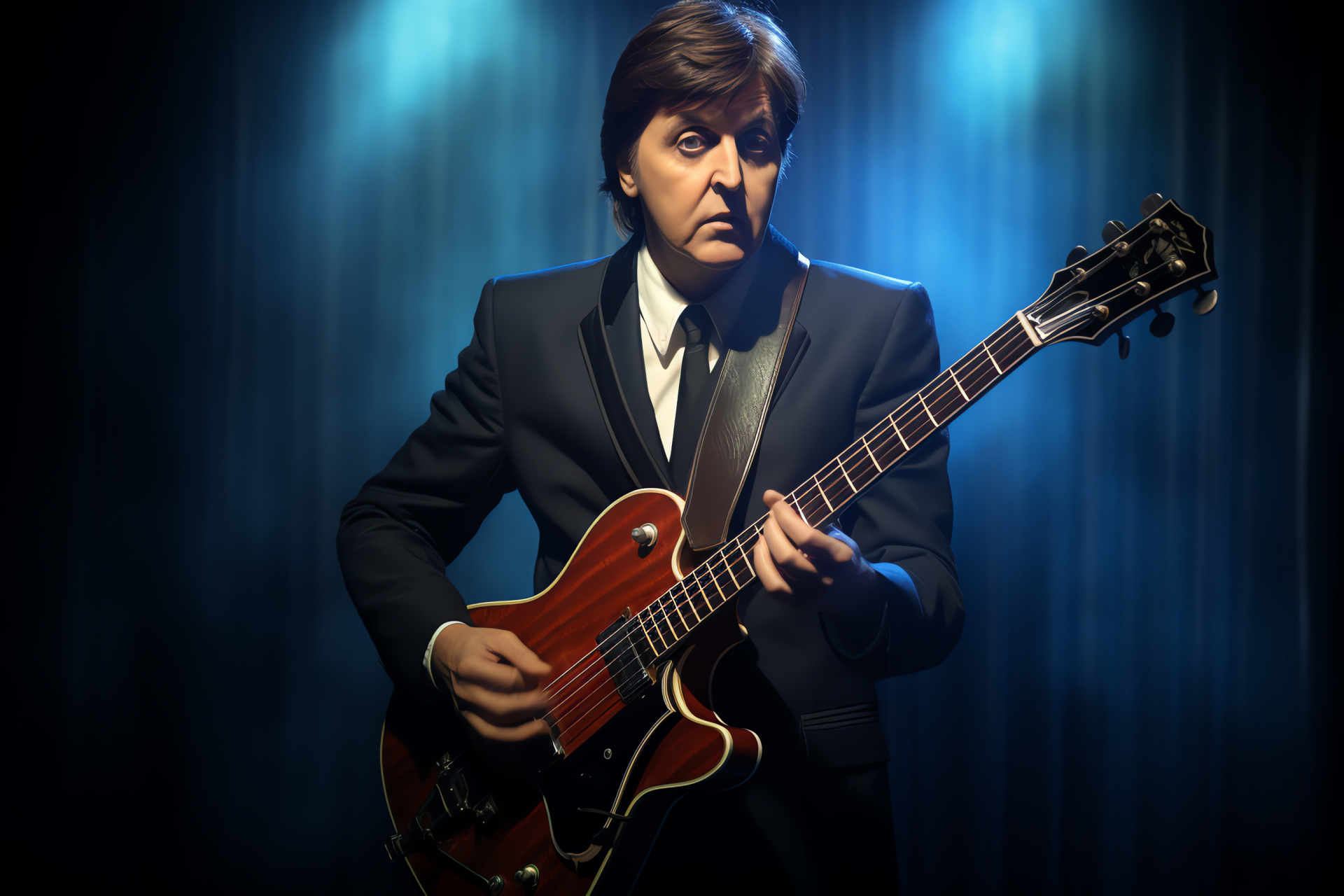 Paul McCartney, Liverpool-born artist, Pop music history, Iconic bass sounds, Musical performance, HD Desktop Wallpaper