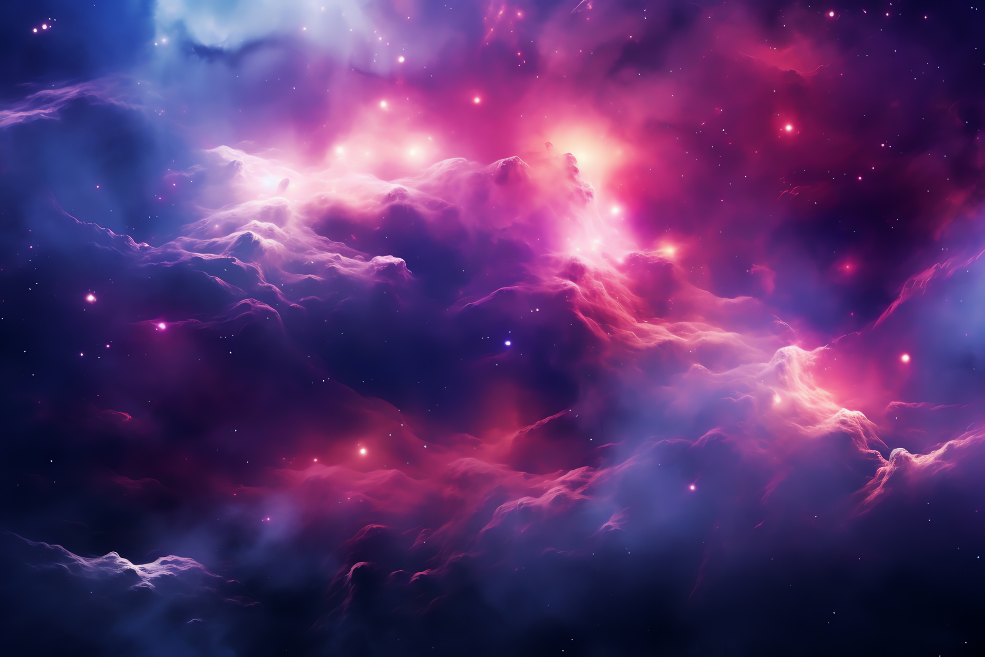 Interstellar cloud, Space scenery, Galactic formation, Celestial mist, Star factory, HD Desktop Image