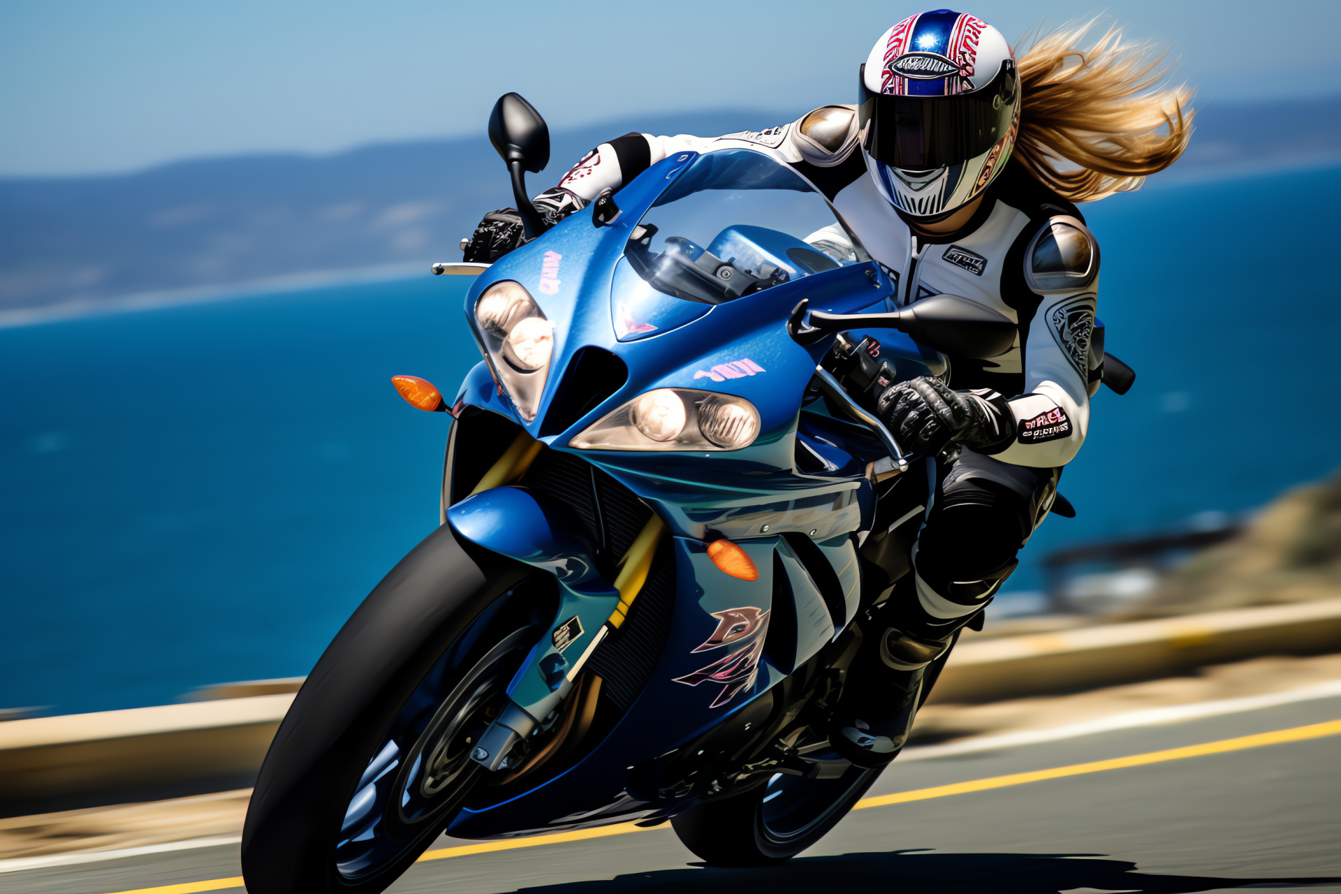 California journey, Open road rider, Golden State coastline, Oceanic panorama, Freedom spirit, HD Desktop Wallpaper