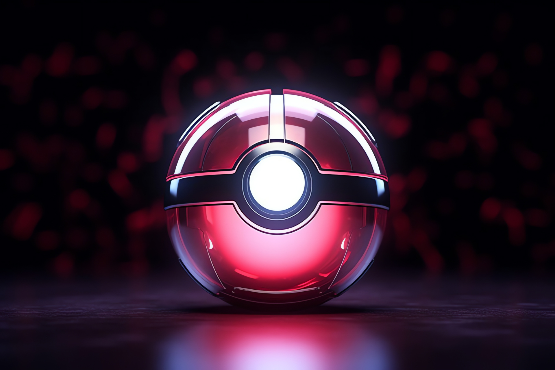 Pokeball, Gaming accessory, Iconic Pokeball design, Pokmon catching device, Red and white sphere, HD Desktop Wallpaper