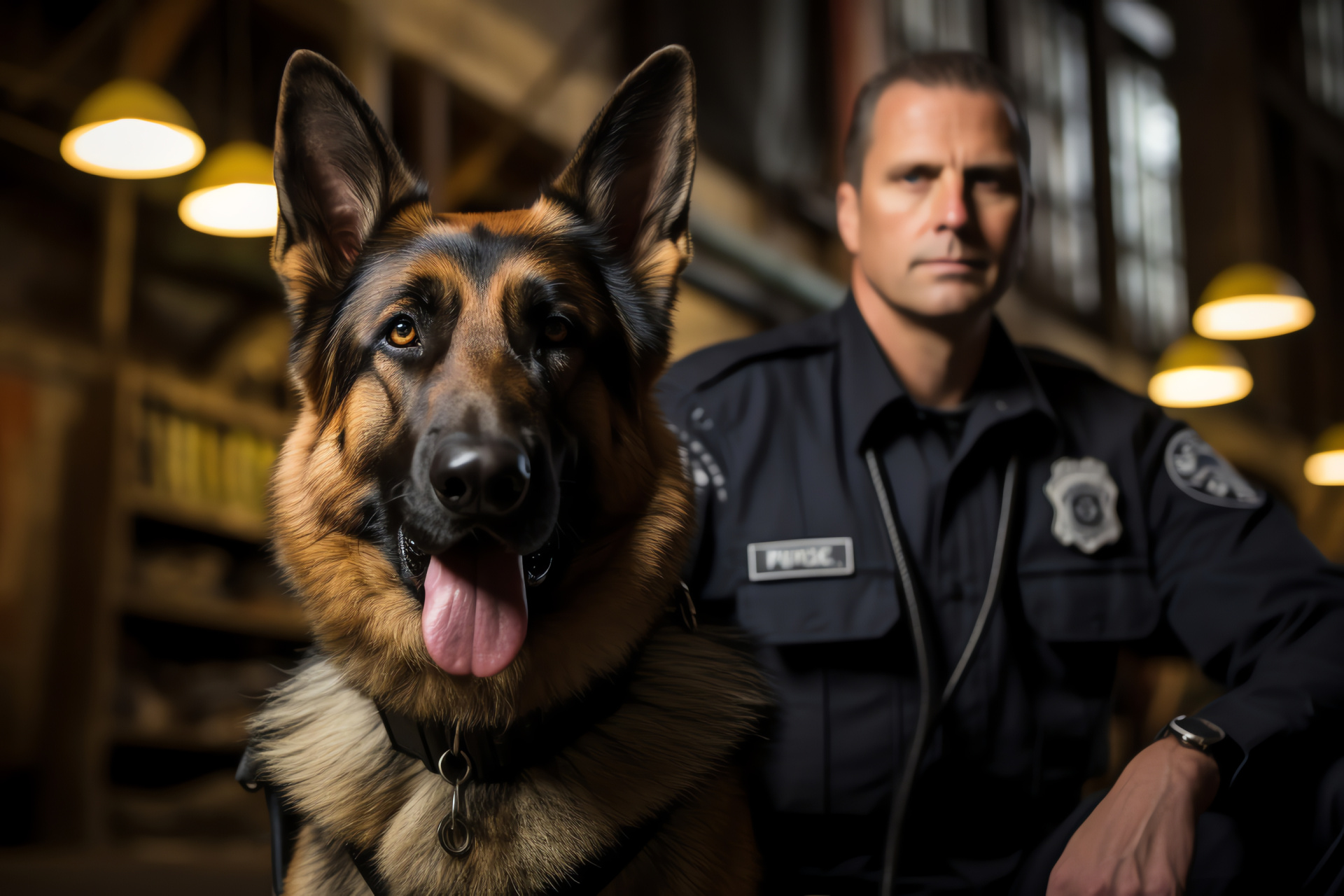 Police German Shepherd, Law enforcement canine, Intelligent breed, Working dog, Animal assistance, HD Desktop Image