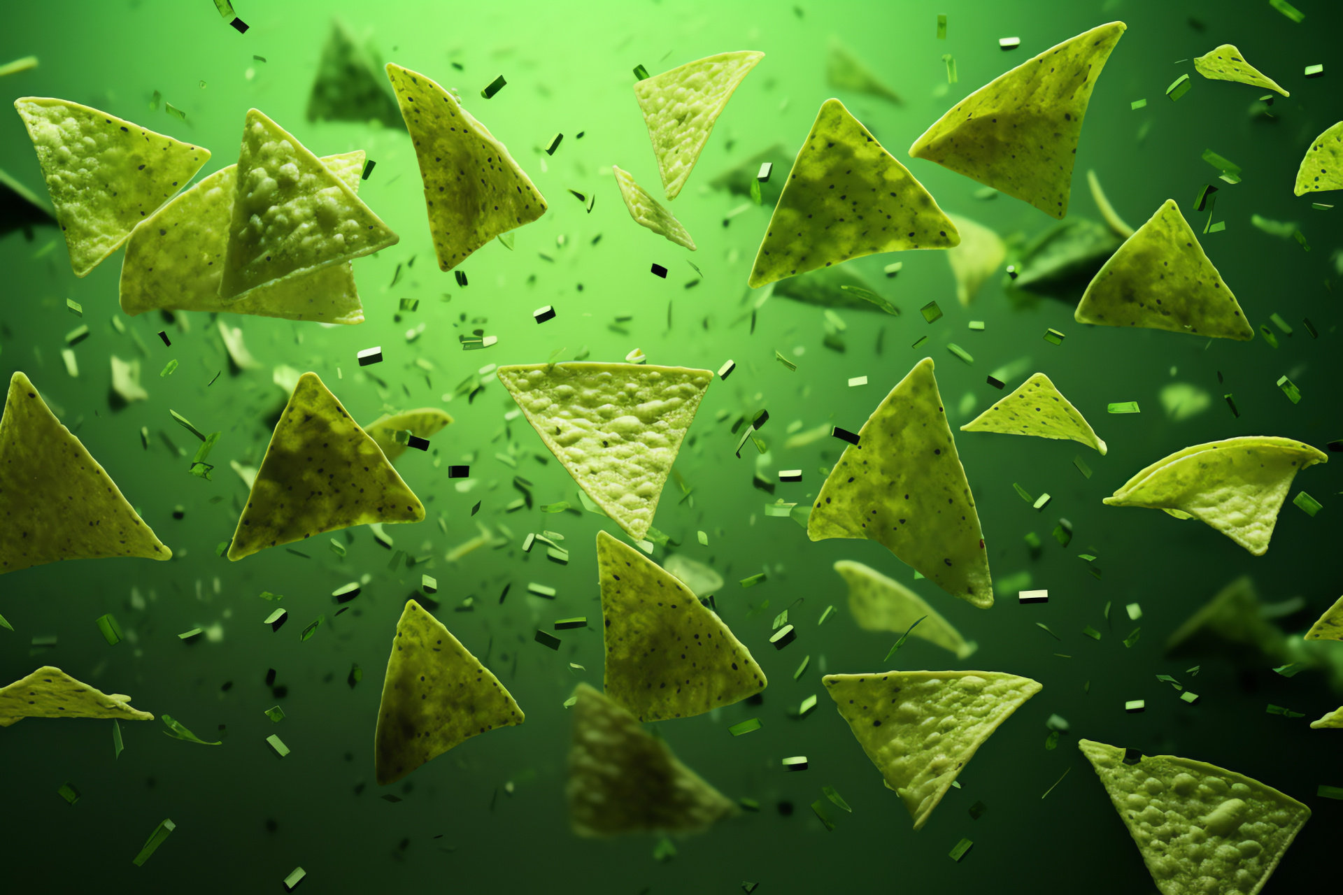 Taco Bell ambiance, Vibrant green decor, Abstract design elements, Taco culinary details, Appetizing visuals, HD Desktop Wallpaper