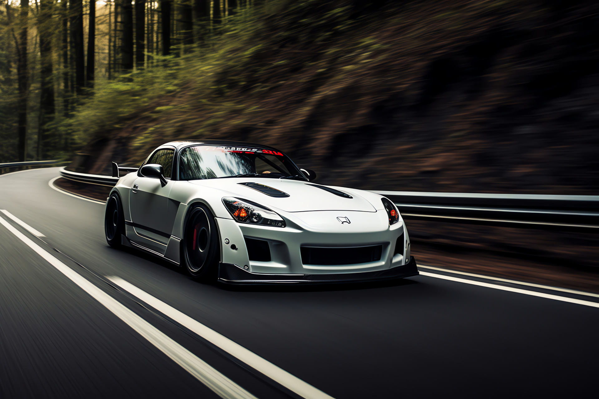 Track-ready Honda S2000, CR variant, Renowned German circuit, Engineering marvel, Motorsport finesse, HD Desktop Wallpaper