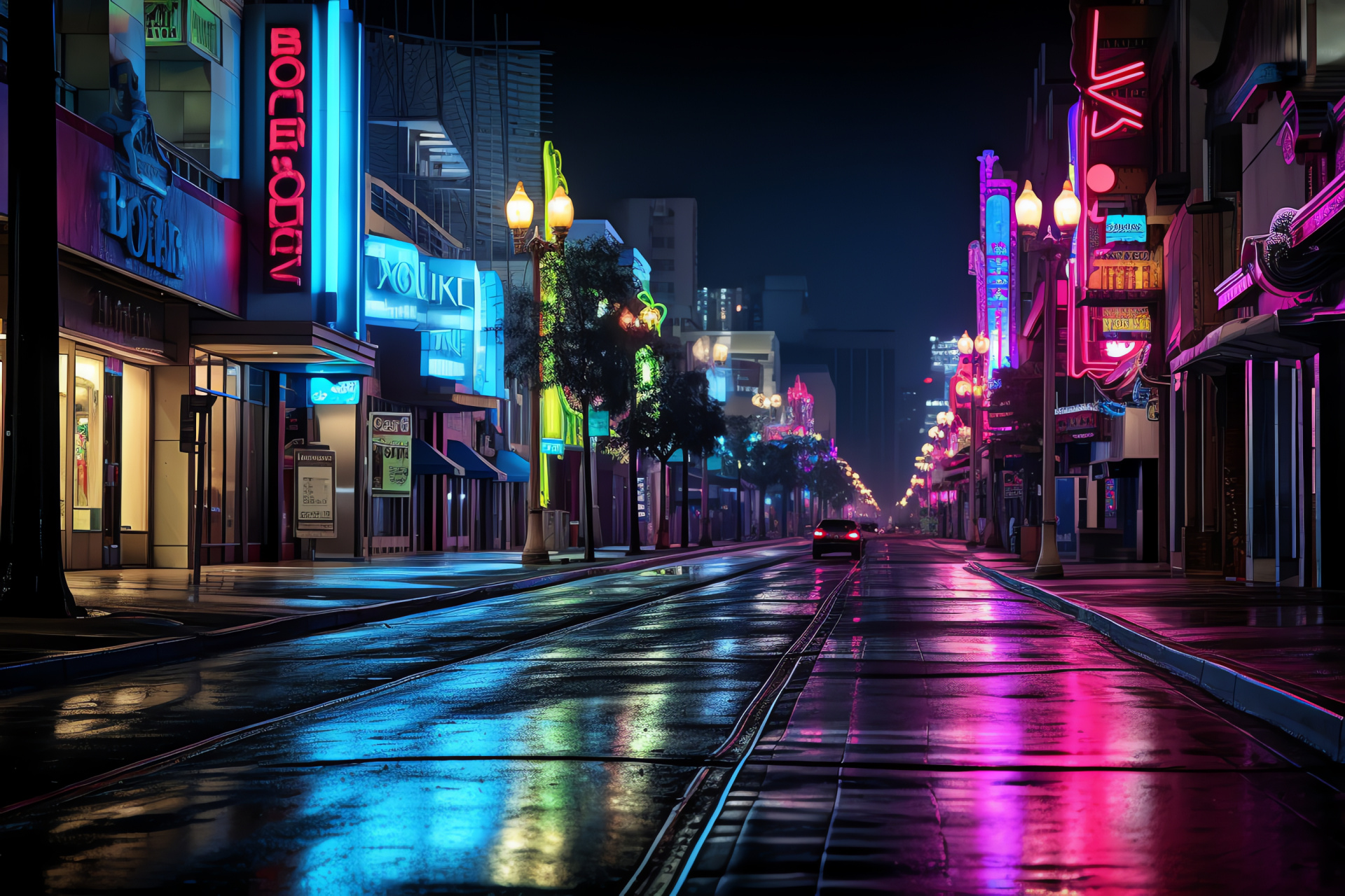 Lou Bloom Nightcrawler, Urban nightlife portrait, Visual spectacle, Hollywood storytelling, Luminous journey, HD Desktop Wallpaper