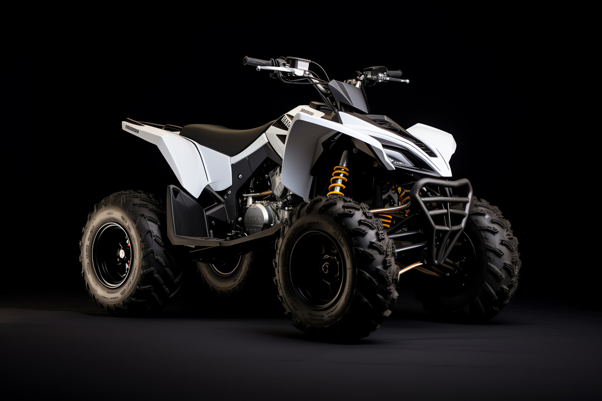 Raptor 700 Sport, Pure black, Sporting aesthetics, ATV visuals, Off-road machine, HD Desktop Image