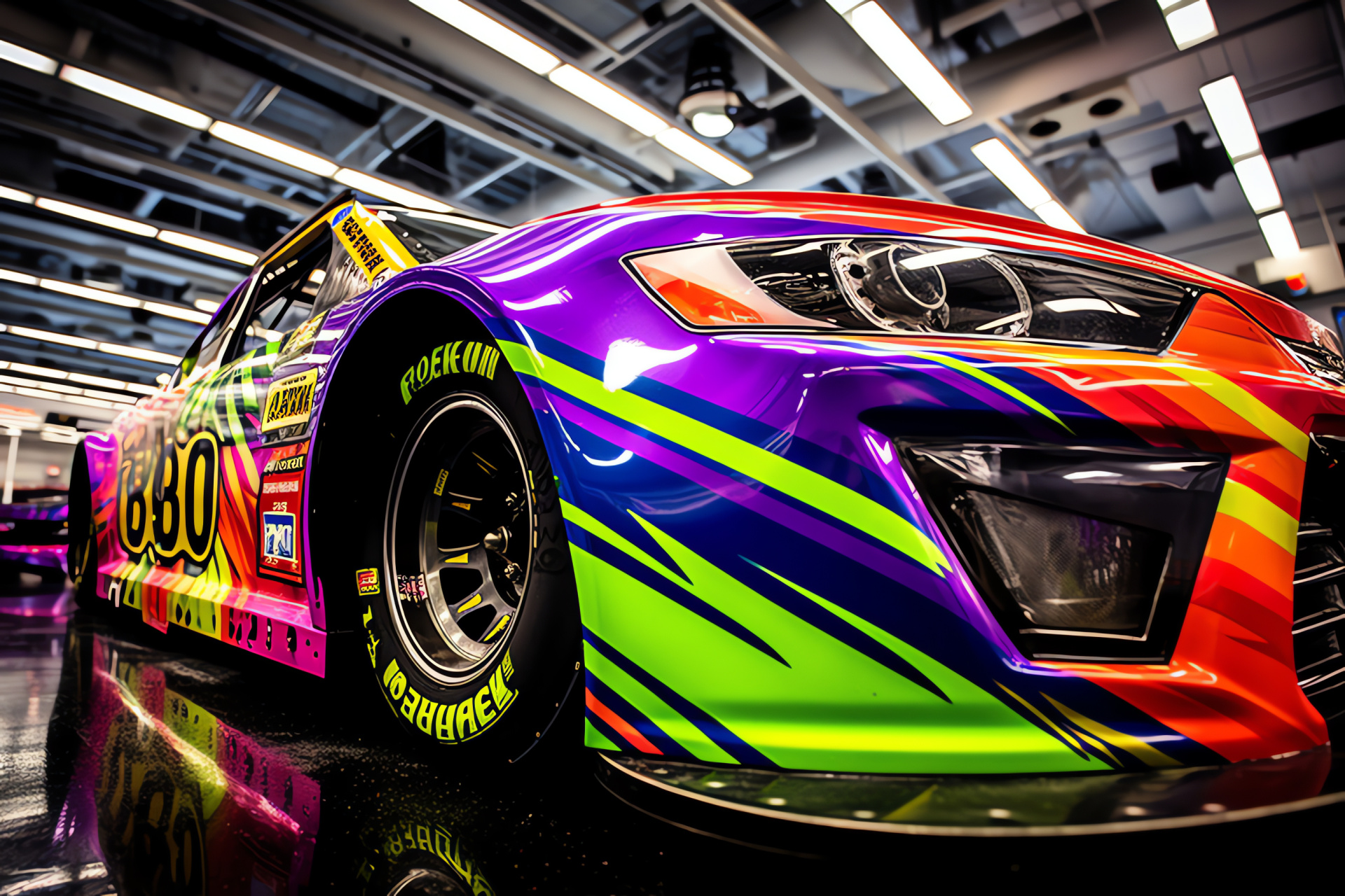 Joe Gibbs Racing team, Nascar close study, Vibrant sports vehicle, Detail-oriented motorsport, Race expertise, HD Desktop Image
