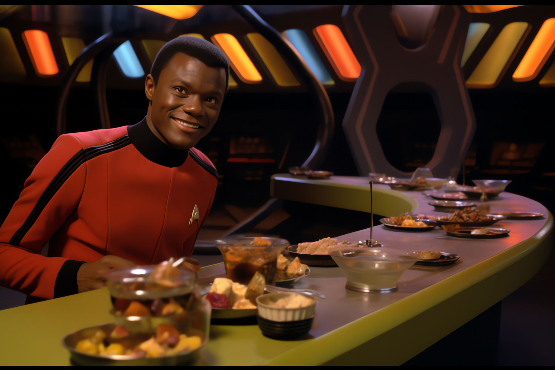 NCC 1701-J feature, Star Trek future, Social gathering spot, USS Enterprise continuance, Emotional warmth, HD Desktop Wallpaper