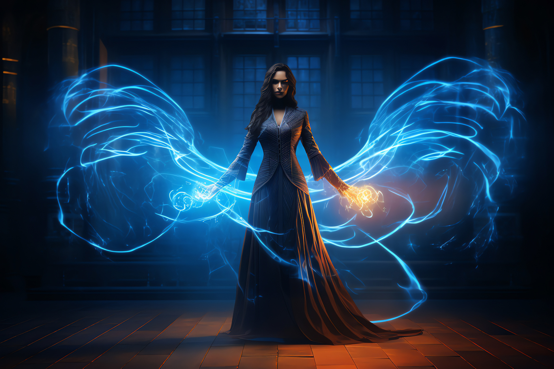 Ravenclaw scholar, magical tomes accumulation, erudite atmosphere, illuminated study, HD Desktop Wallpaper